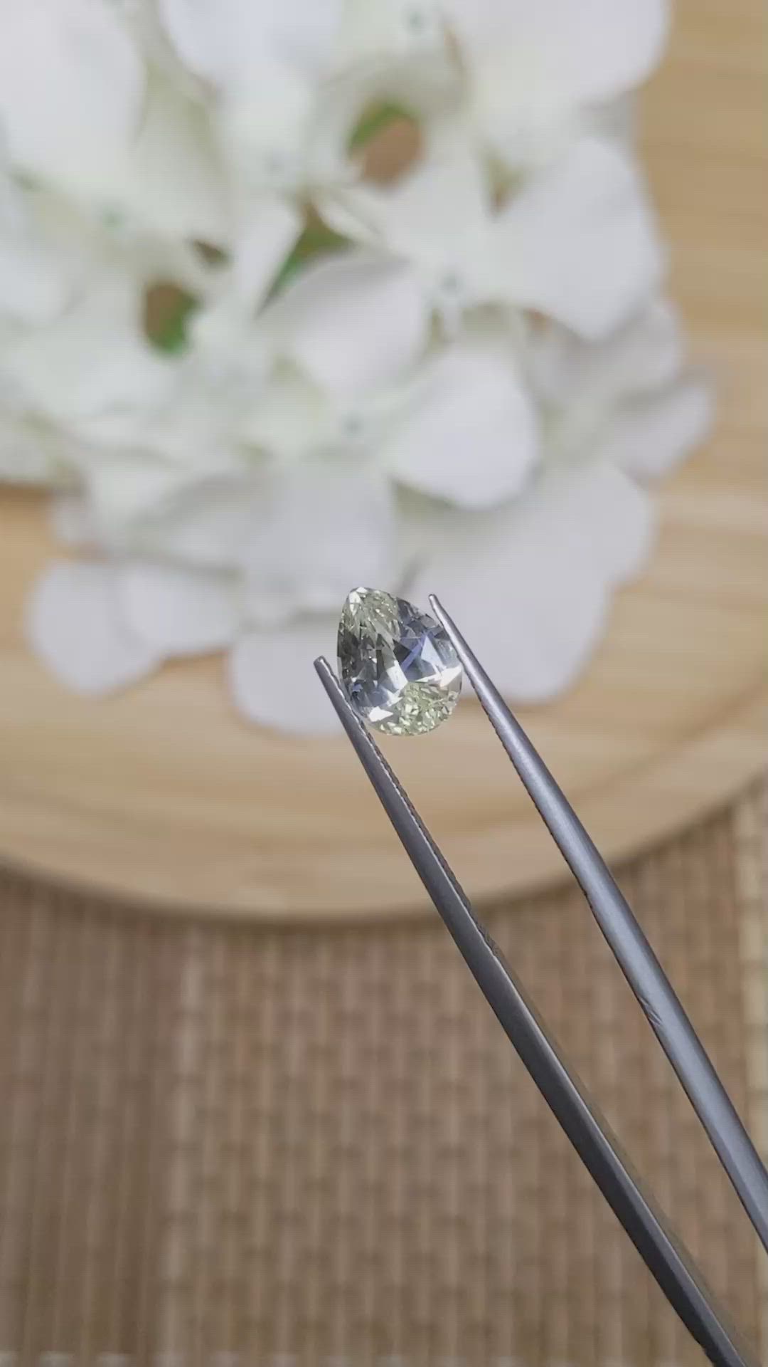 2.26 Ct. Yellow Chrysoberyl from Ceylon (Sri Lanka) Size Video