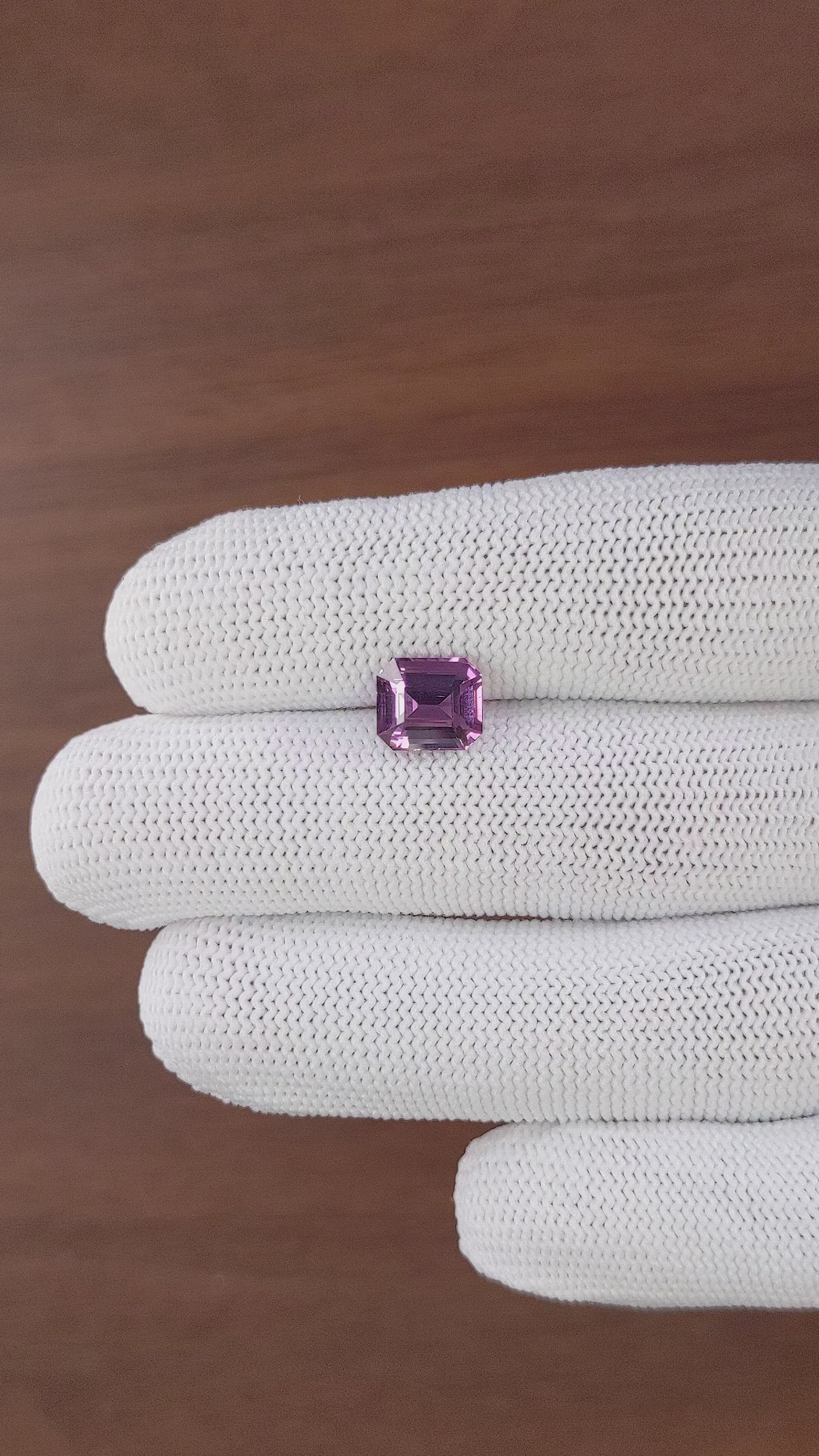 3.04 Ct. Purple Spinel from Tanzania Size Video