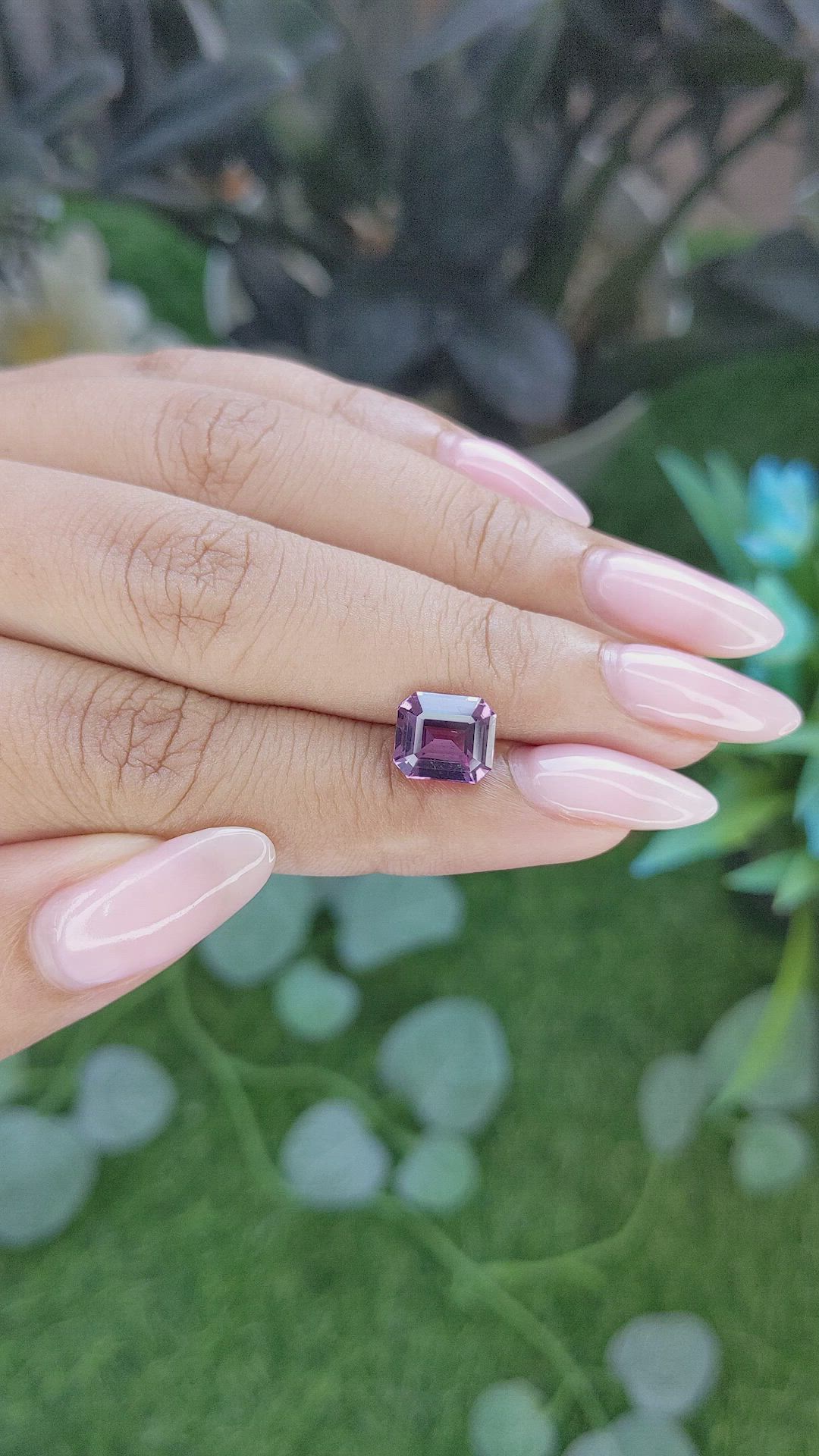 3.04 Ct. Purple Spinel from Tanzania Size Video