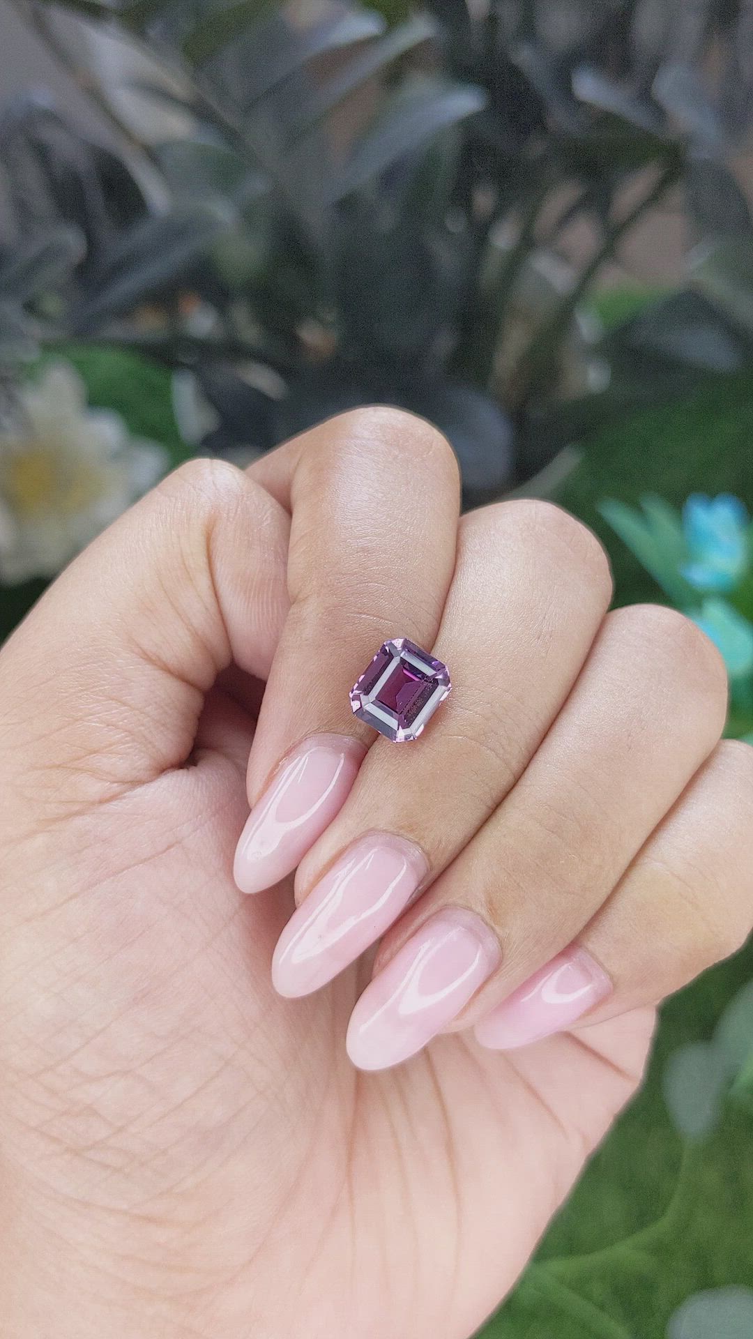 3.04 Ct. Purple Spinel from Tanzania Size Video