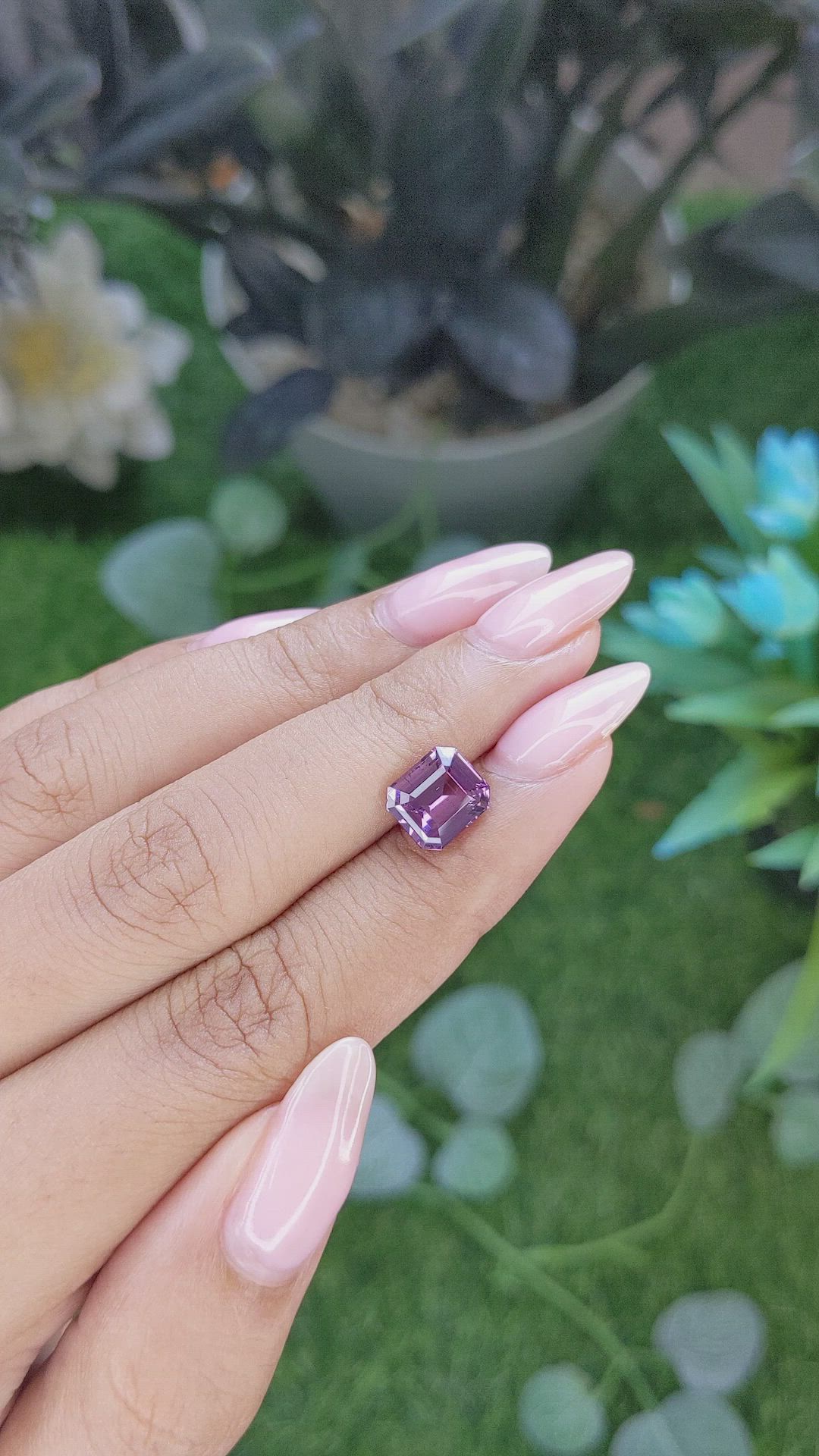 3.04 Ct. Purple Spinel from Tanzania Size Video