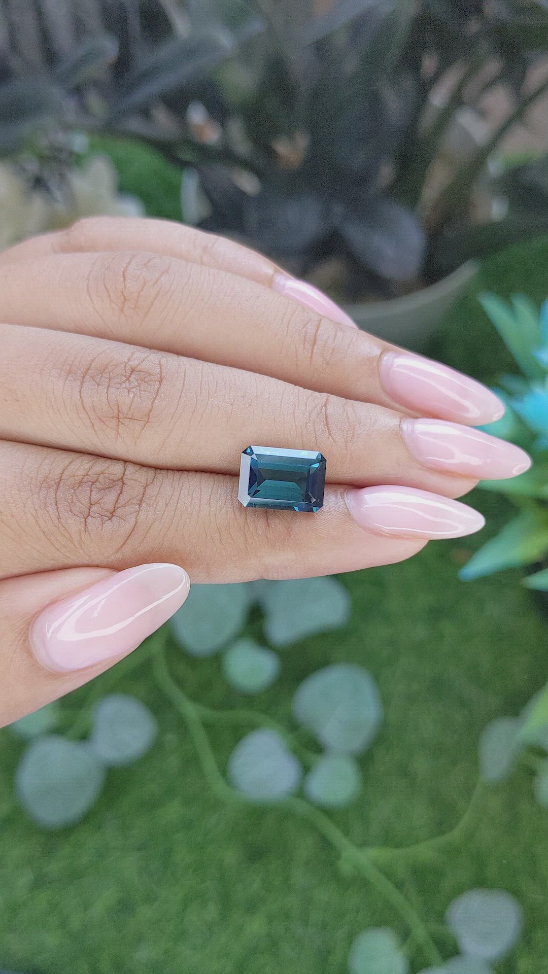3.92 Ct. Greenish Blue Tourmaline from Tanzania Size Video