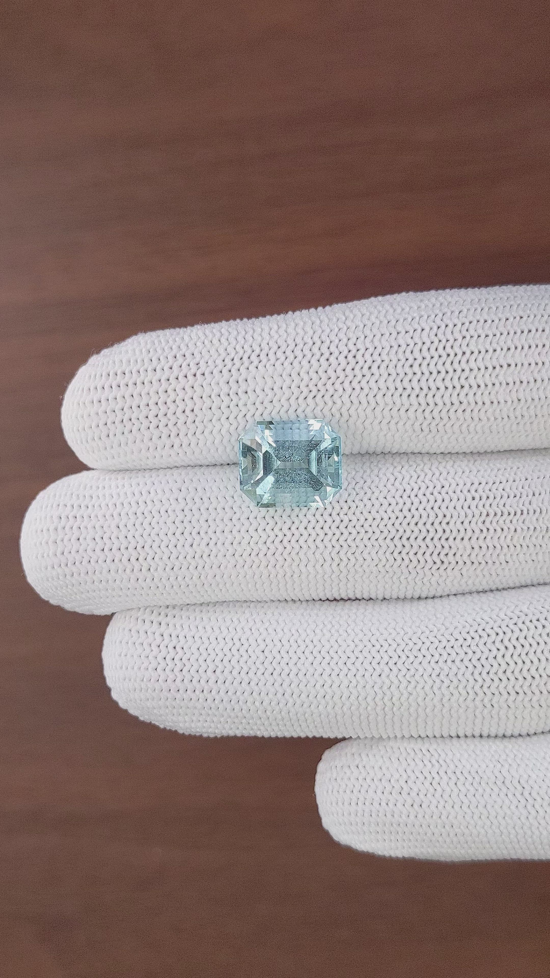 6.07 Ct. Blue Aquamarine from Madagascar Size Video