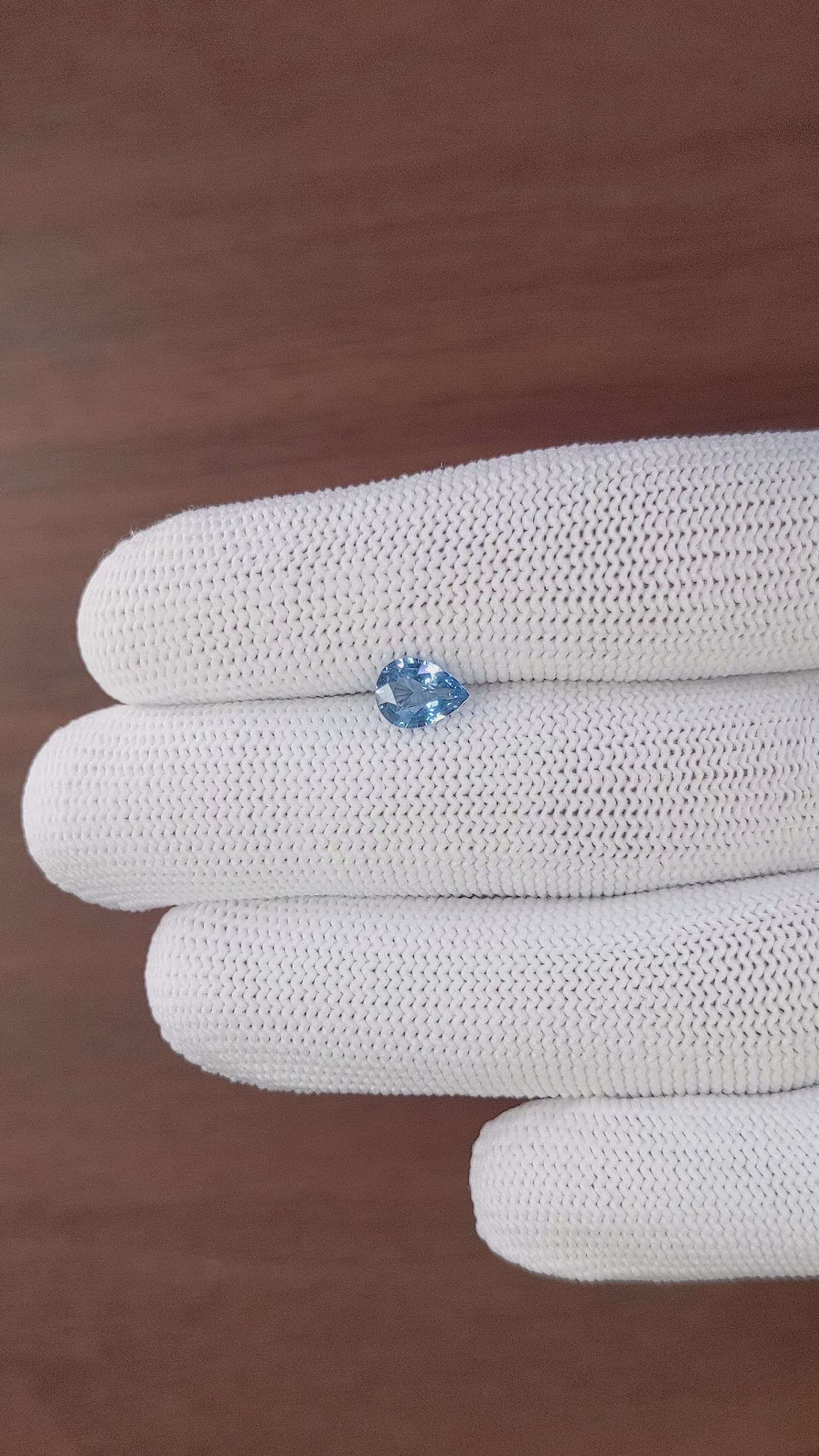 0.98 Ct. Blue Cobalt Spinel from Tanzania Size Video