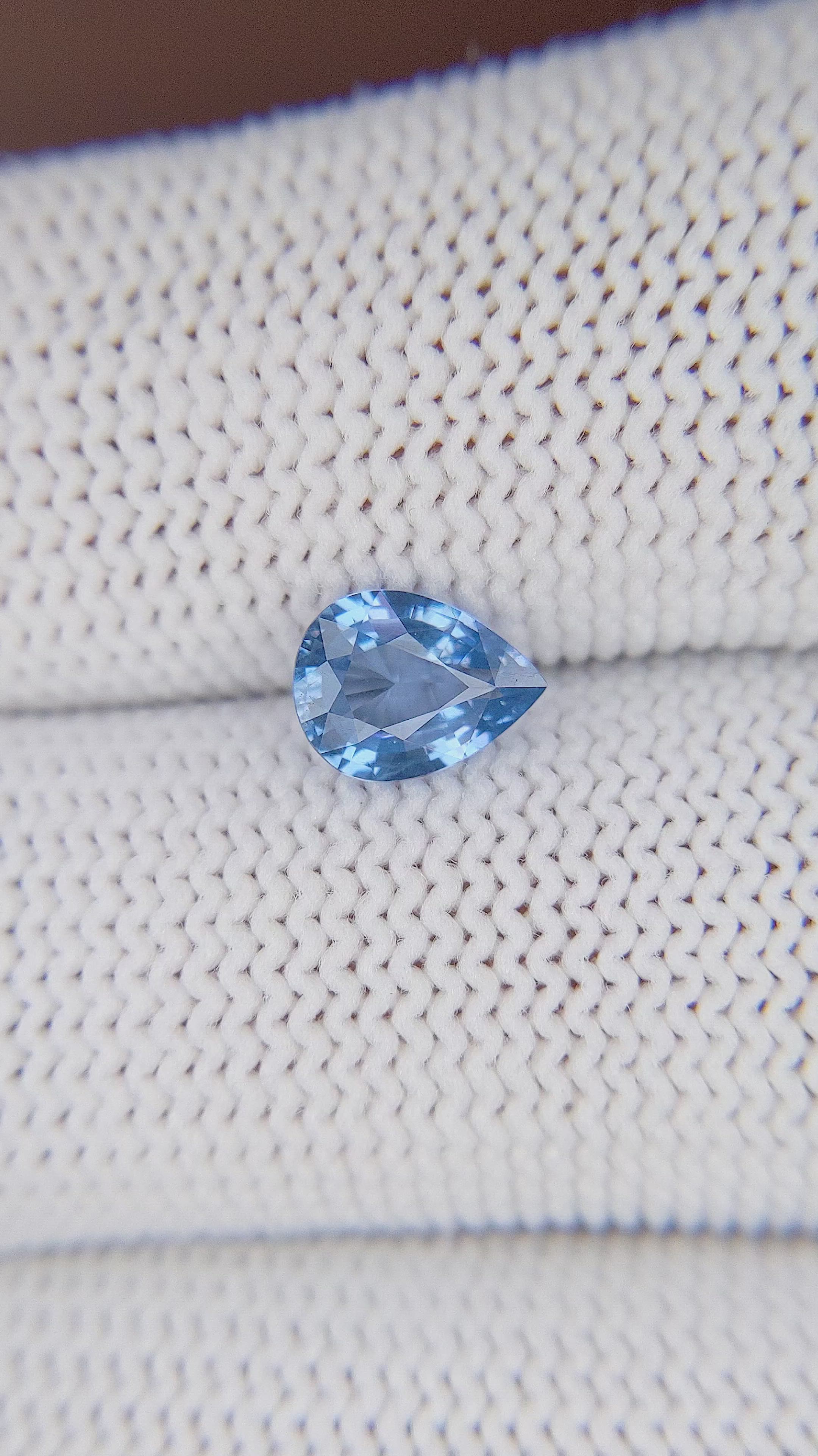 0.98 Ct. Blue Cobalt Spinel from Tanzania Size Video