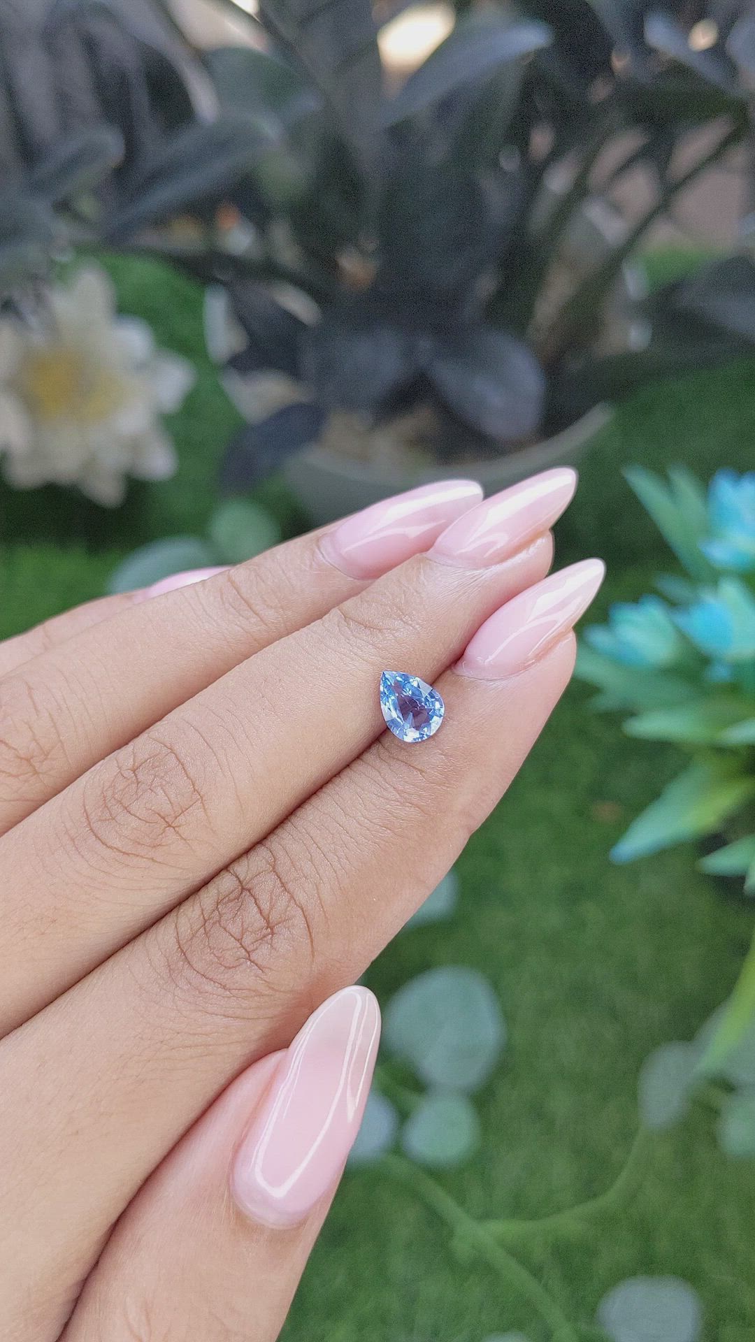 0.98 Ct. Blue Cobalt Spinel from Tanzania Size Video