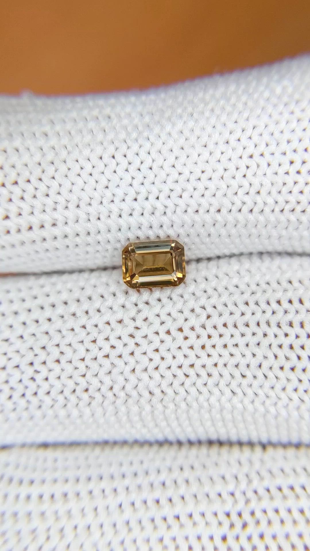 0.79 Ct. Brown Zircon from Ceylon (Sri Lanka) Size Video