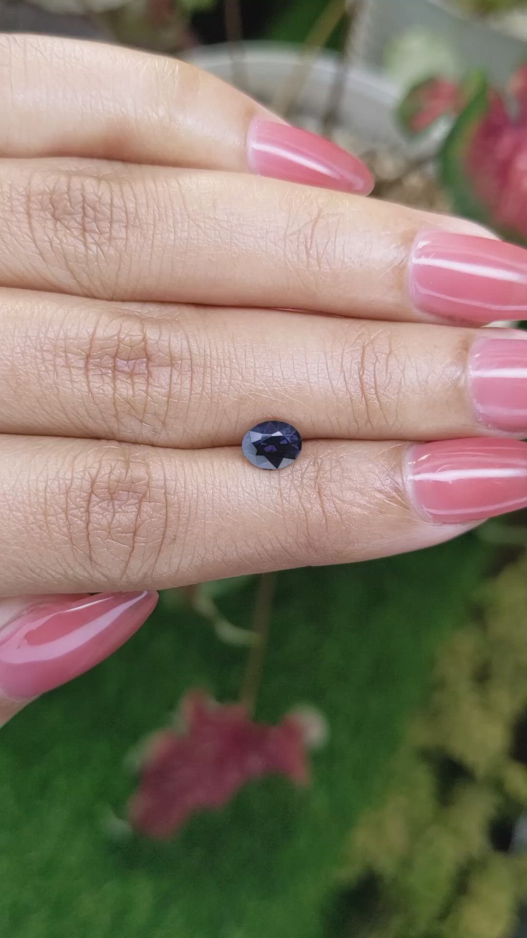 0.94 Ct. Bluish Purple Spinel from Ceylon (Sri Lanka) Size Video