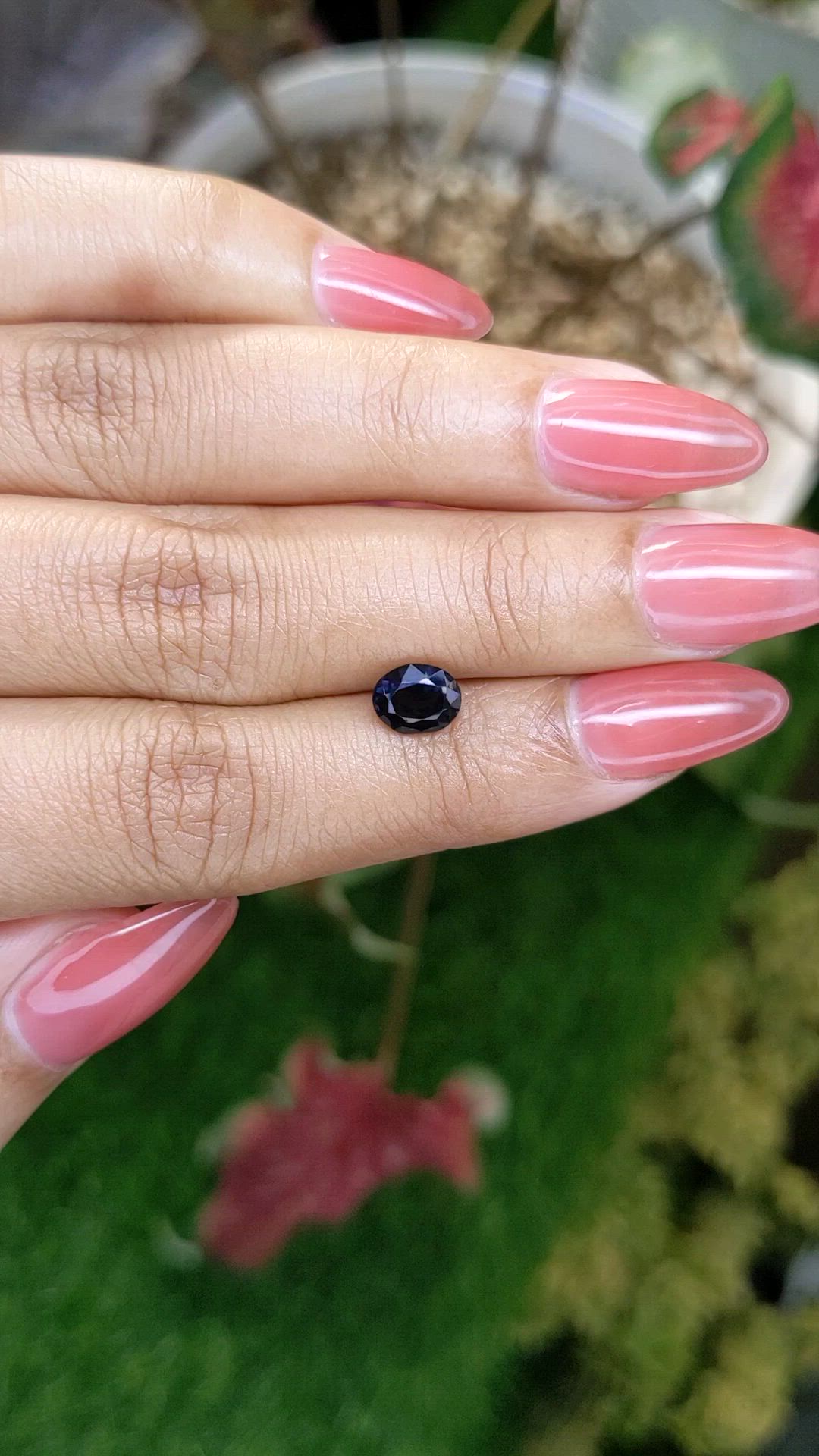 1.26 Ct. Bluish Purple Spinel from Ceylon (Sri Lanka) Size Video