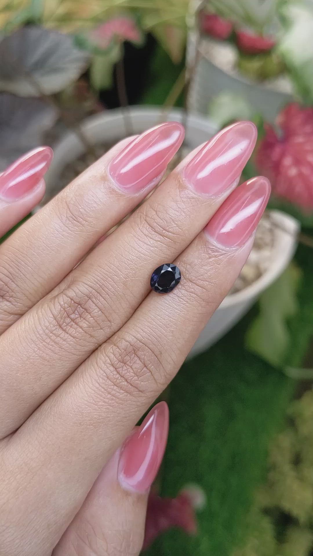 1.26 Ct. Bluish Purple Spinel from Ceylon (Sri Lanka) Size Video
