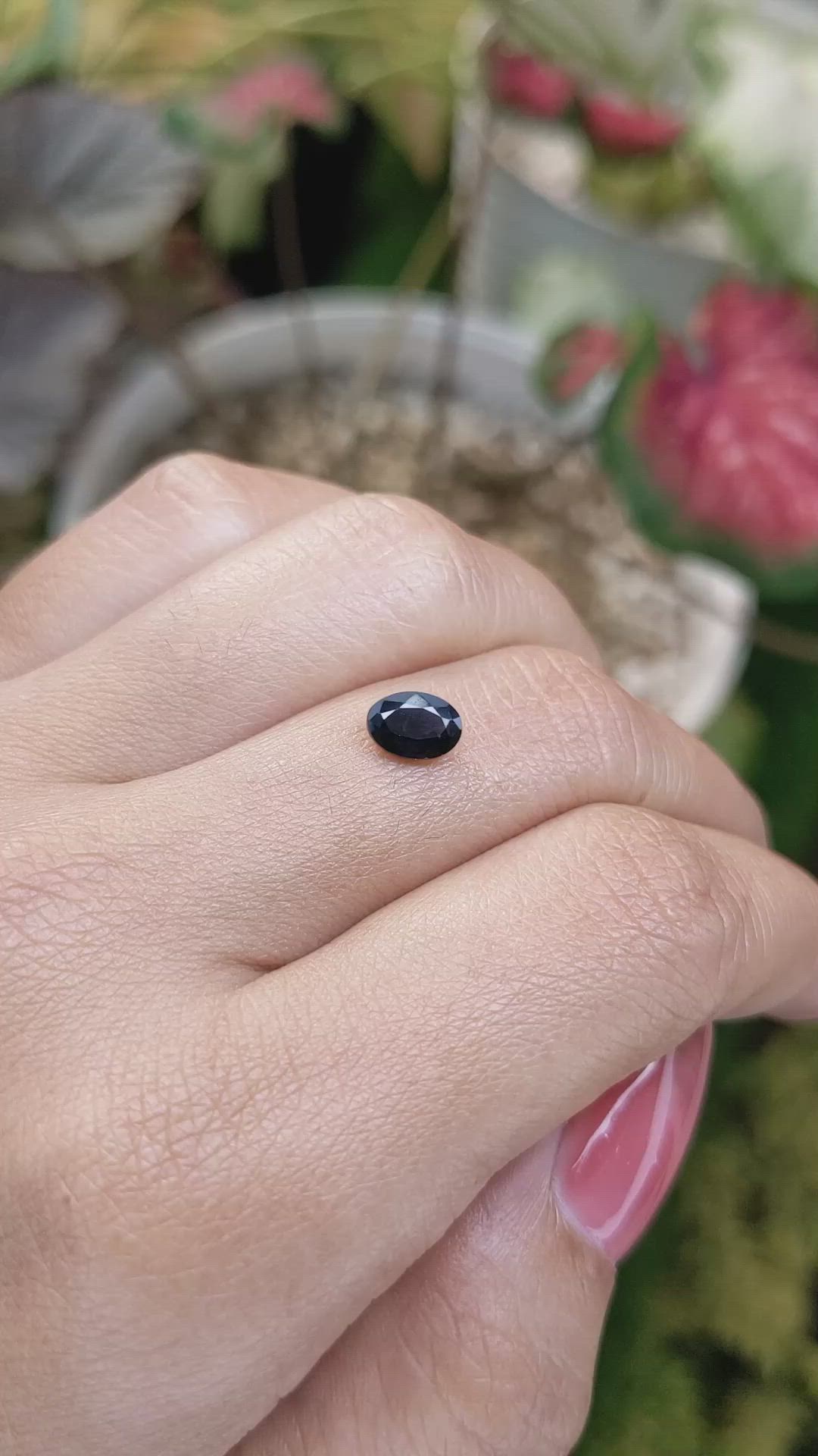 0.83 Ct. Blue Spinel from Ceylon (Sri Lanka) Size Video