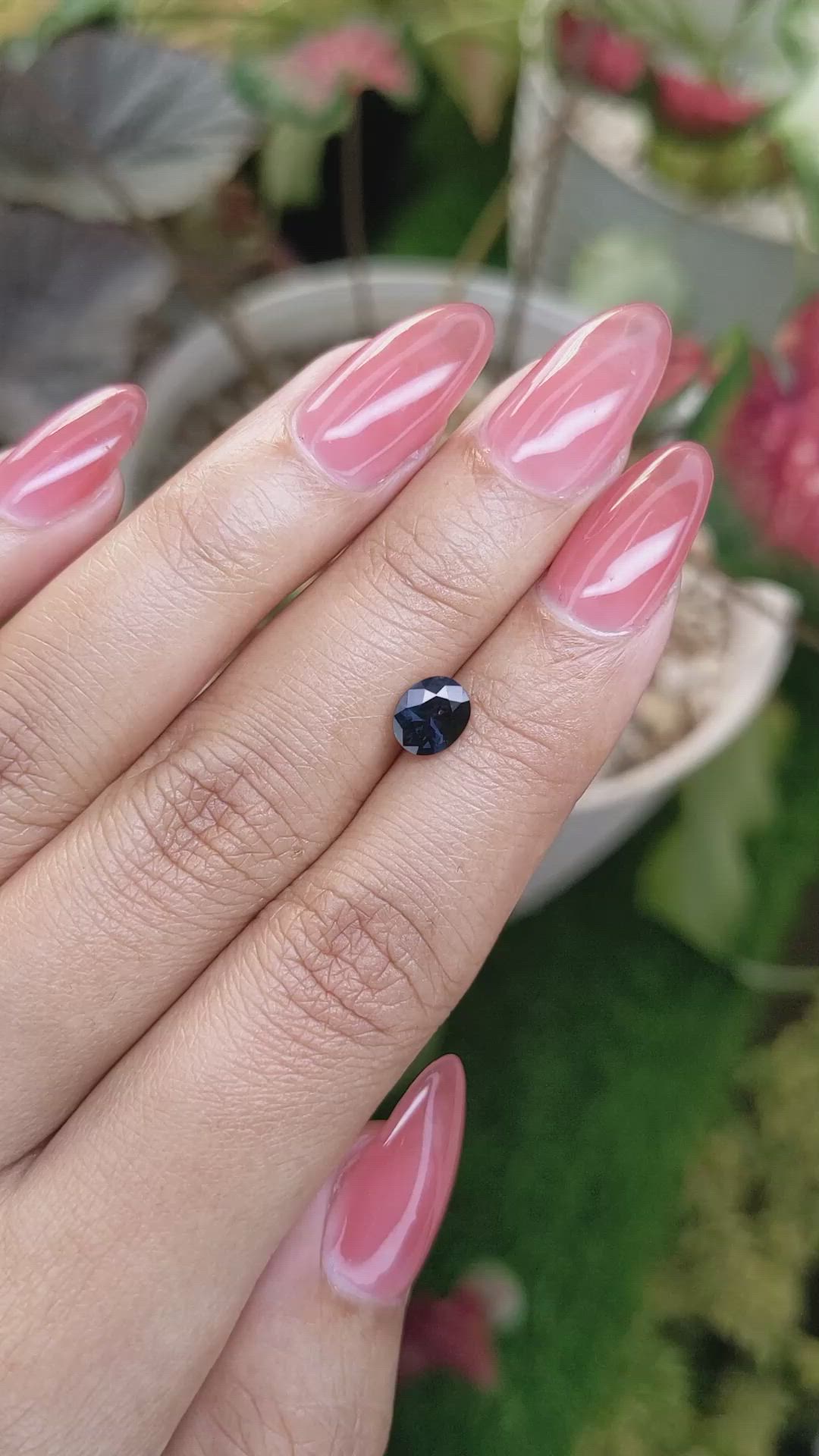 0.91 Ct. Blue Spinel from Ceylon (Sri Lanka) Size Video