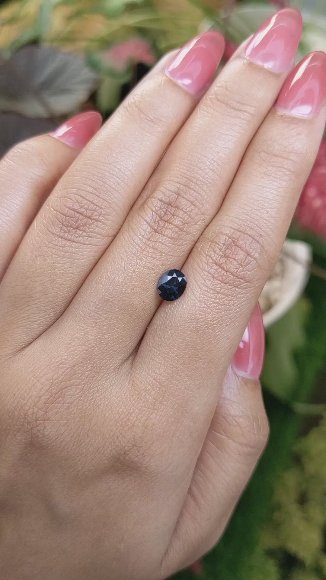 0.91 Ct. Blue Spinel from Ceylon (Sri Lanka) Size Video