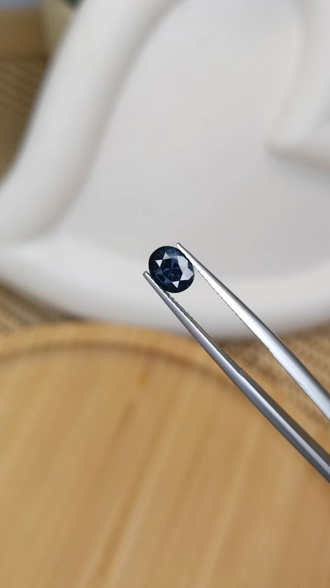 0.91 Ct. Blue Spinel from Ceylon (Sri Lanka) Size Video