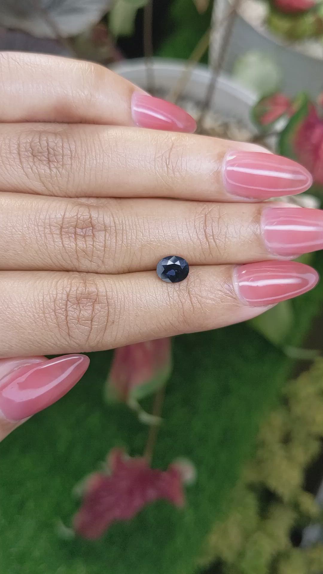 0.91 Ct. Blue Spinel from Ceylon (Sri Lanka) Size Video