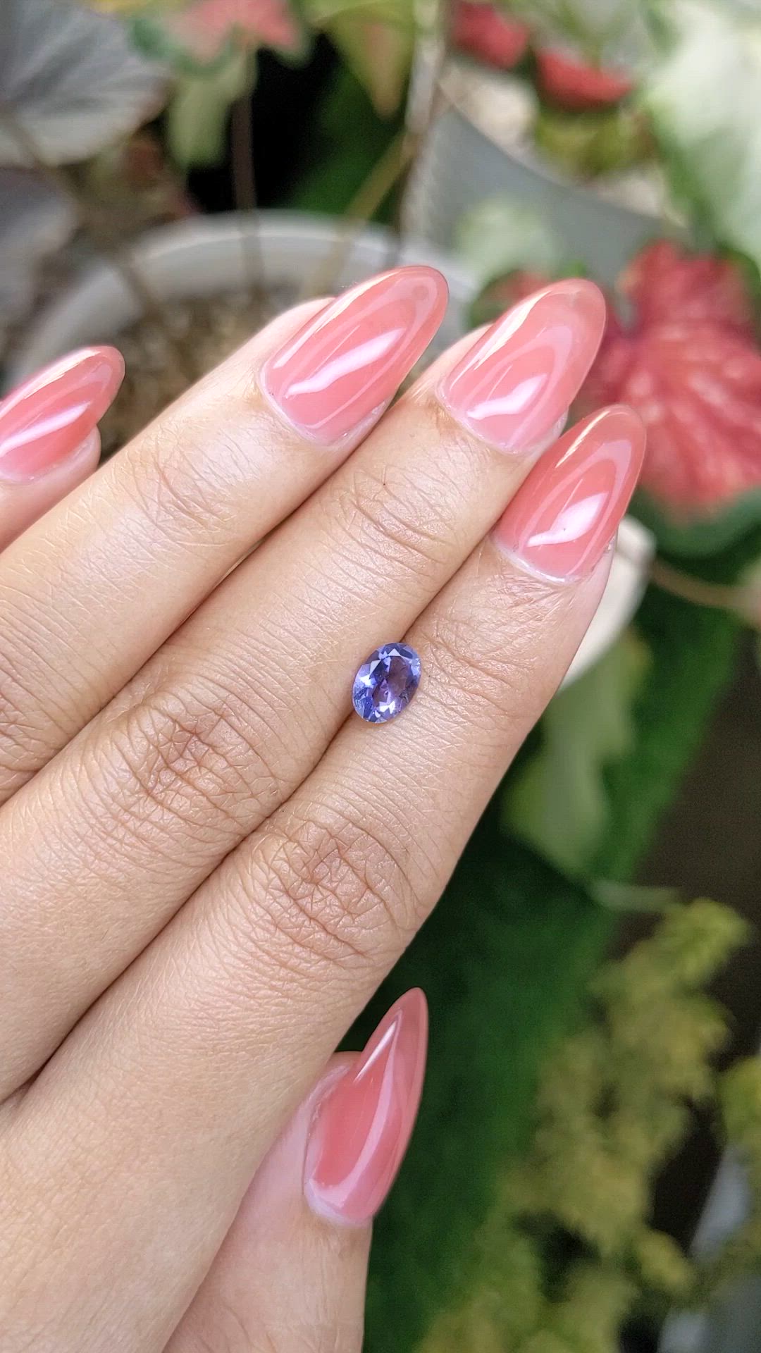 0.57 Ct. Violet Spinel from Ceylon (Sri Lanka) Size Video