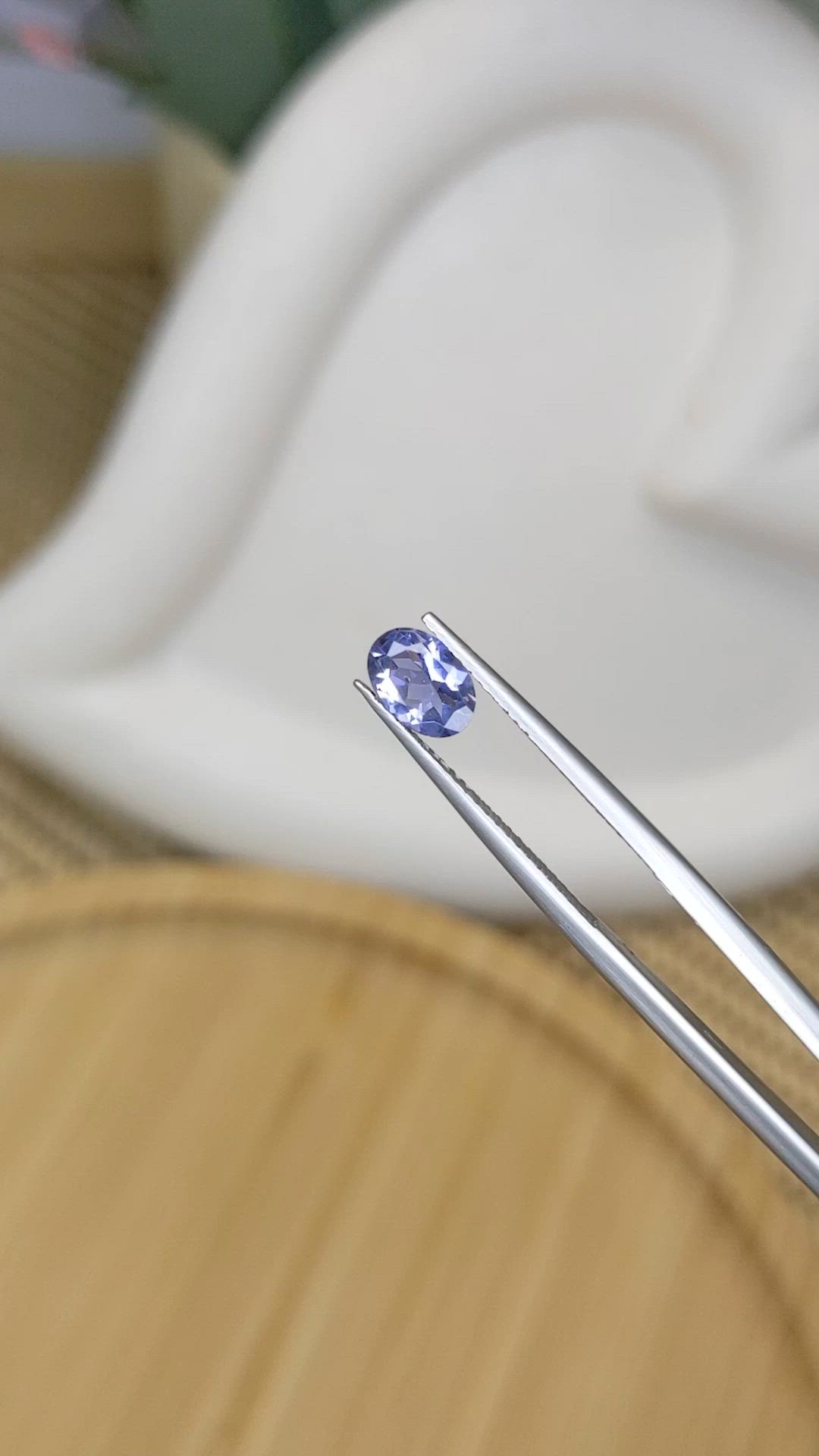 0.57 Ct. Violet Spinel from Ceylon (Sri Lanka) Size Video