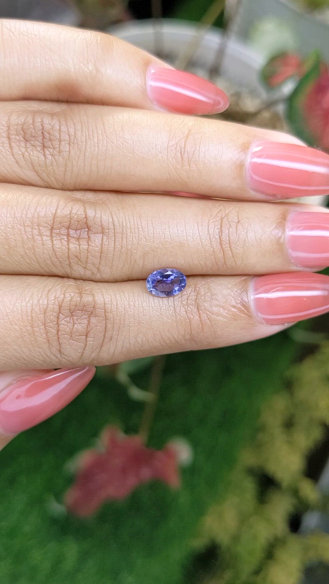 0.57 Ct. Violet Spinel from Ceylon (Sri Lanka) Size Video