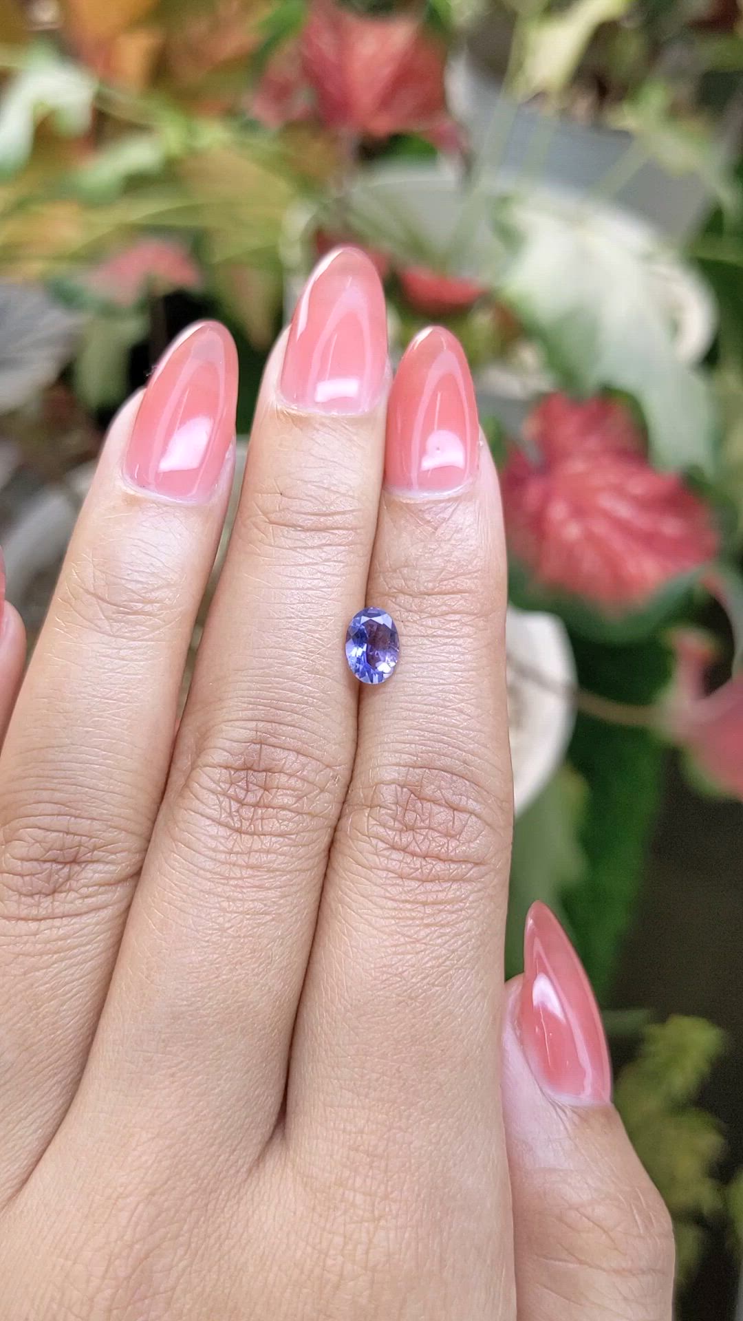 0.57 Ct. Violet Spinel from Ceylon (Sri Lanka) Size Video