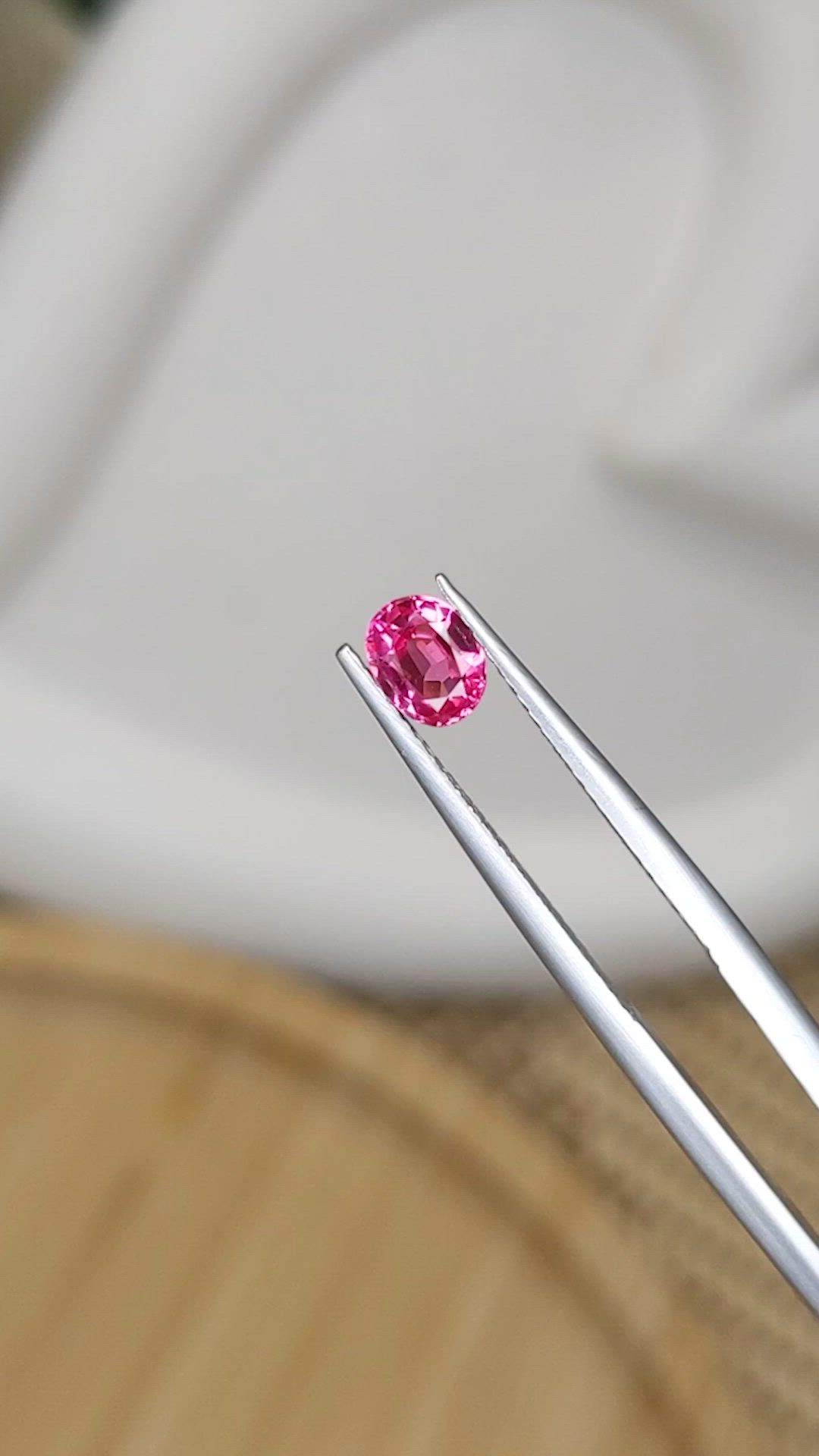 0.54 Ct. Pink Spinel from Tanzania Size Video