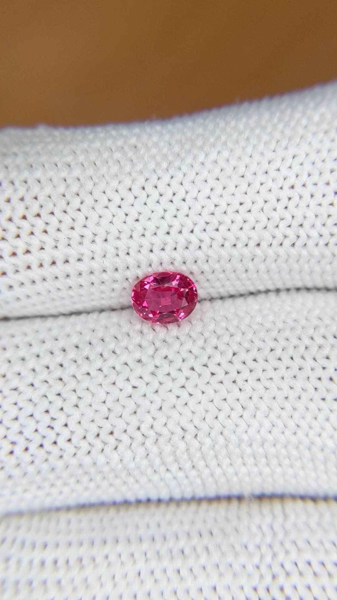 0.54 Ct. Pink Spinel from Tanzania Size Video