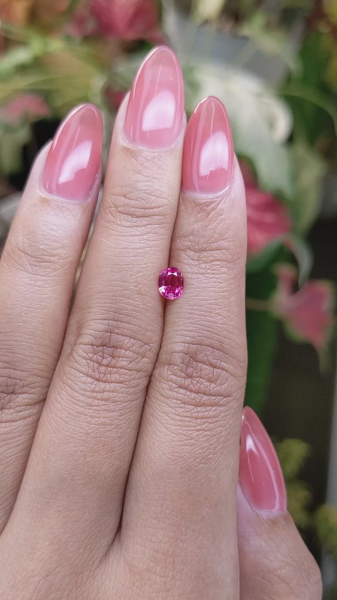 0.54 Ct. Pink Spinel from Tanzania Size Video