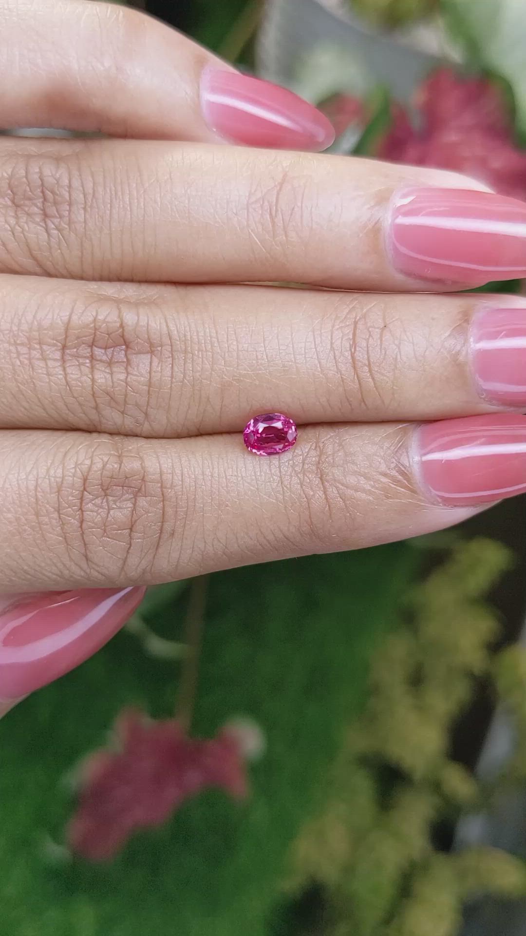 0.54 Ct. Pink Spinel from Tanzania Size Video