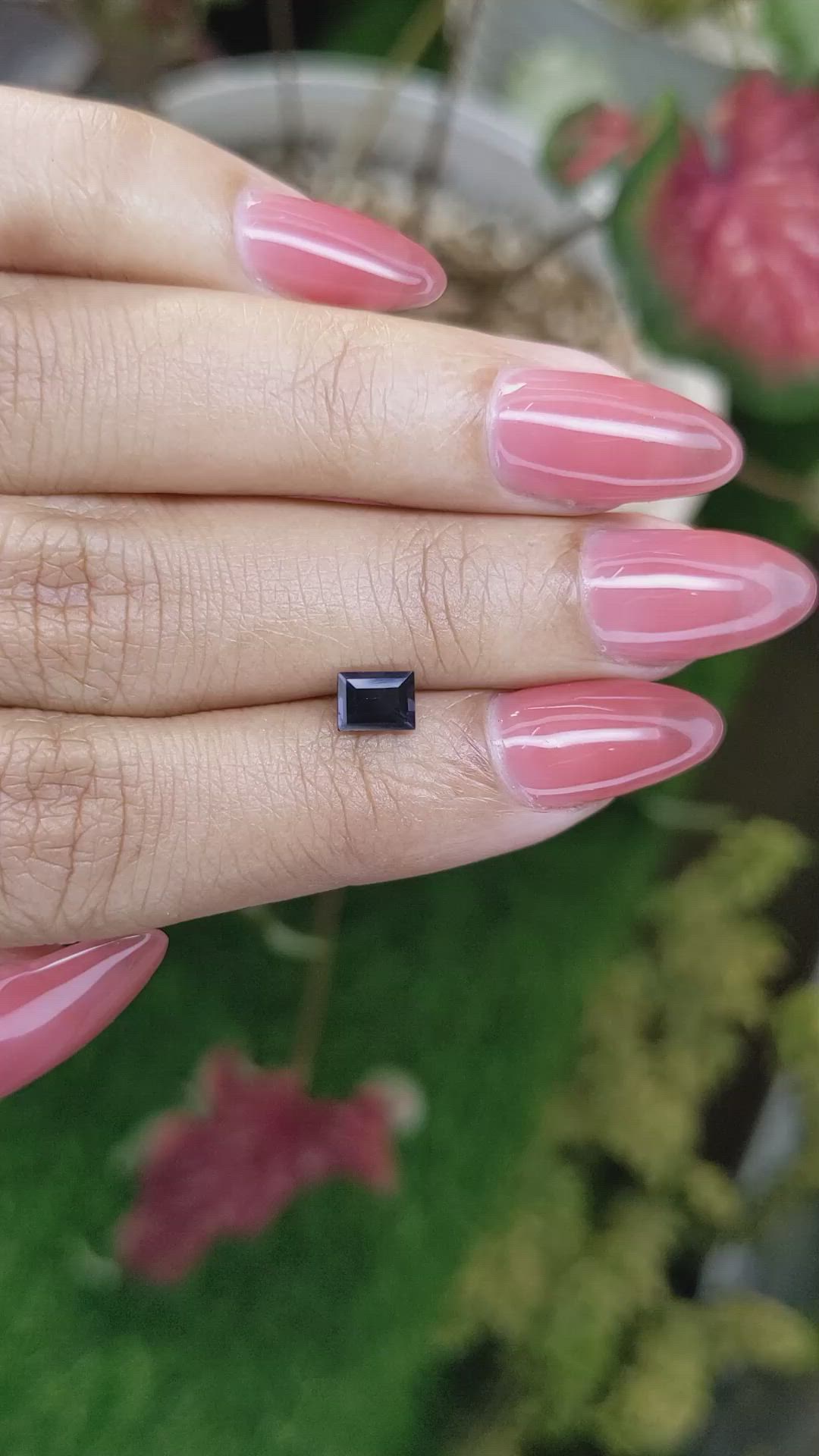 0.65 Ct. Purple Spinel from Ceylon (Sri Lanka) Size Video