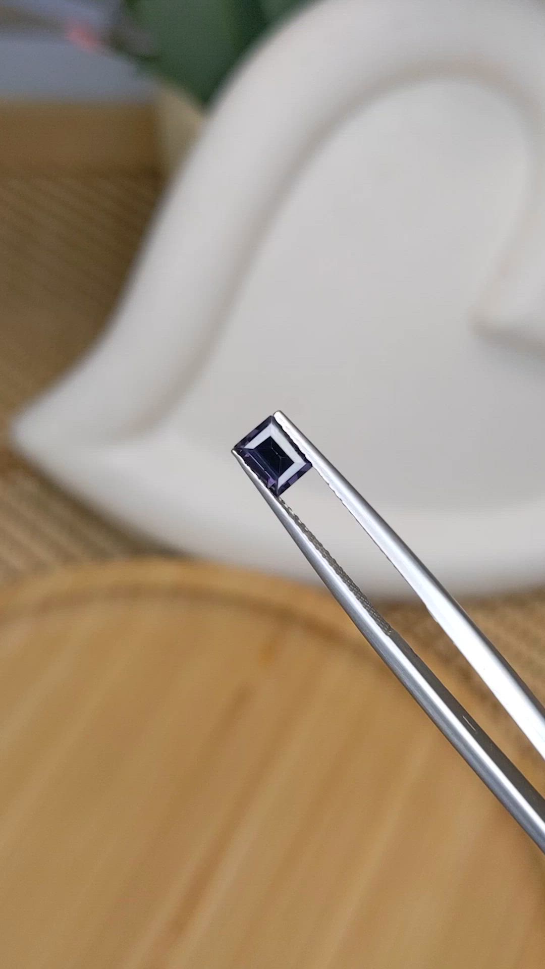 0.65 Ct. Purple Spinel from Ceylon (Sri Lanka) Size Video