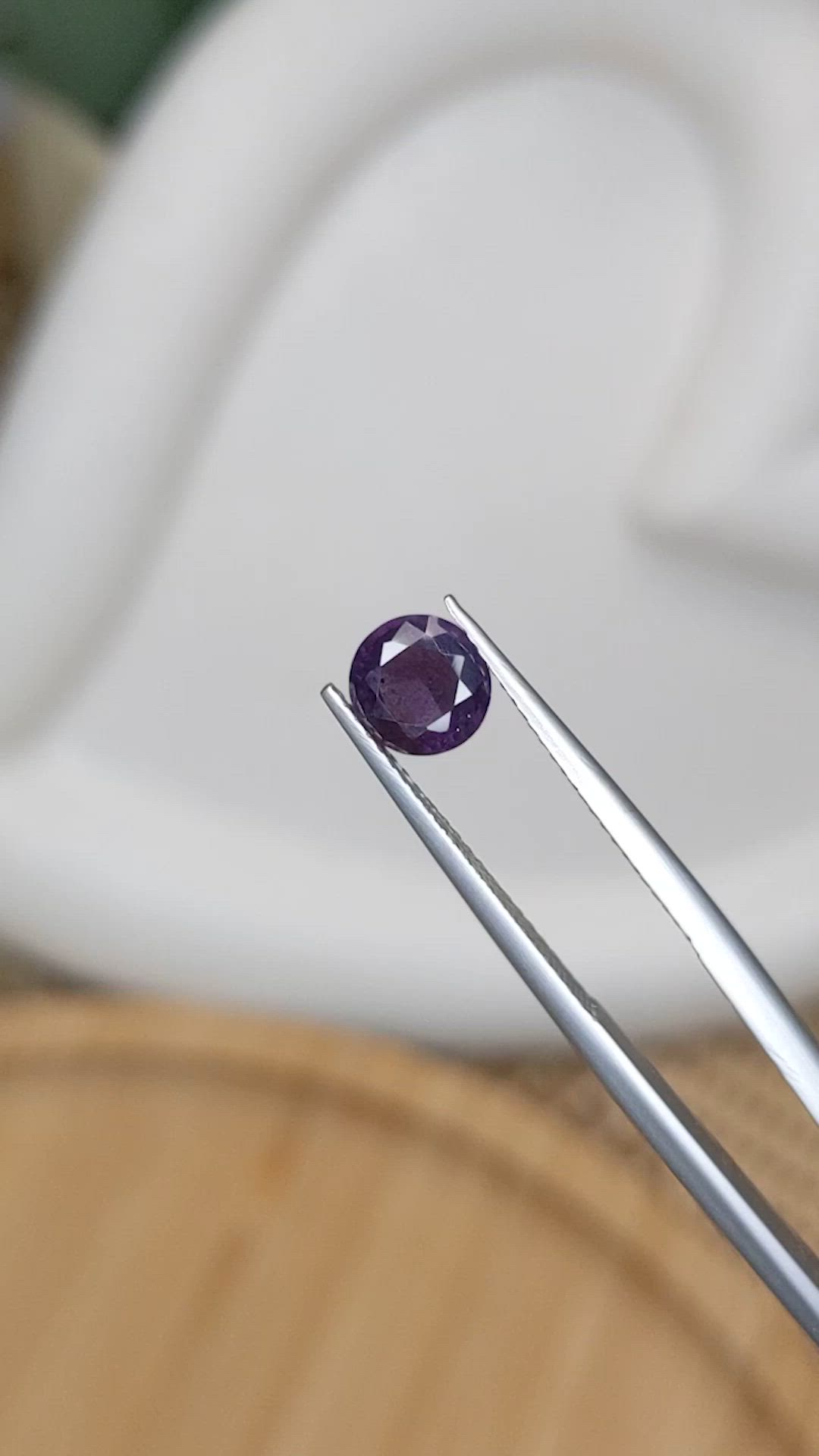 1.27 Ct. Purple Spinel from Ceylon (Sri Lanka) Size Video