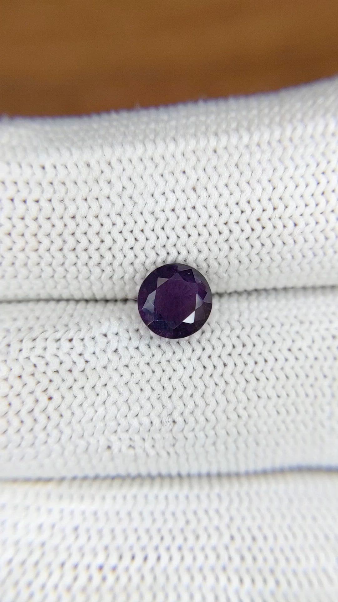 1.27 Ct. Purple Spinel from Ceylon (Sri Lanka) Size Video