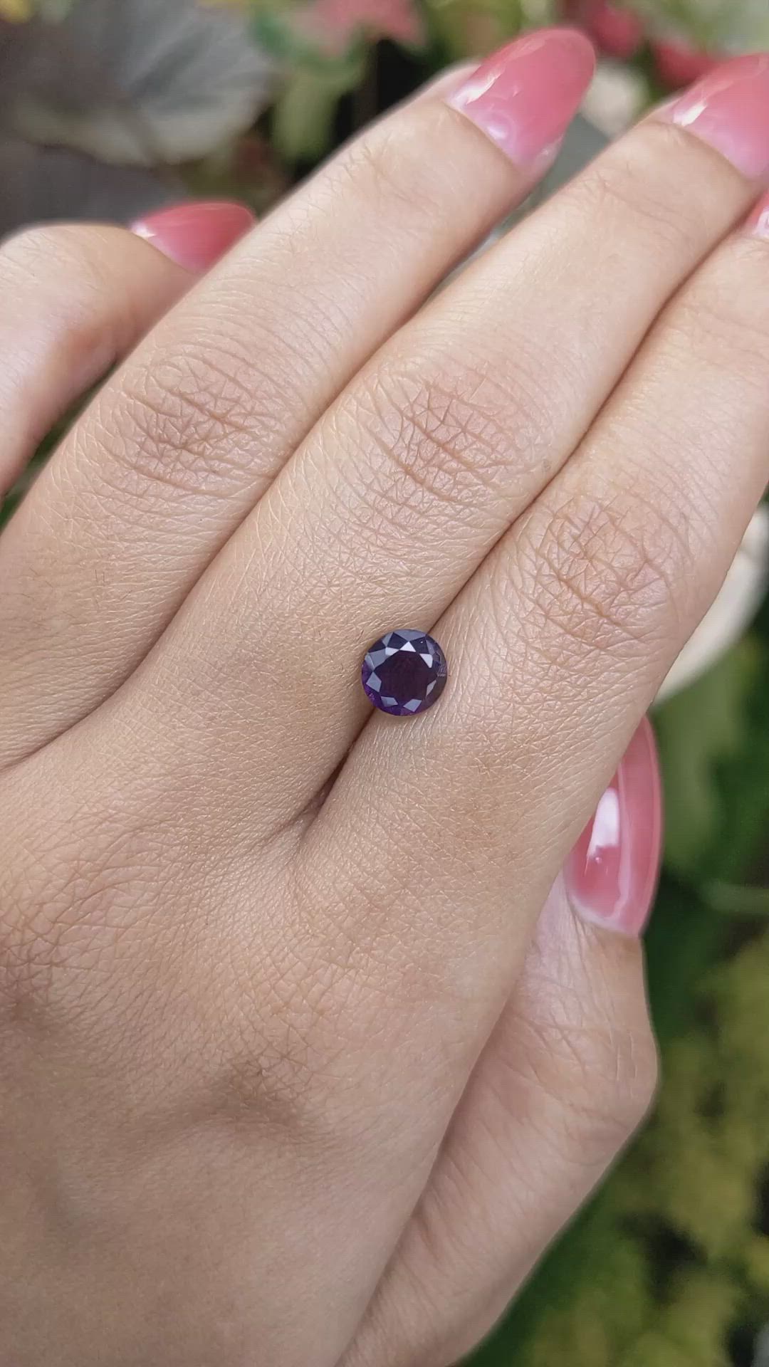 1.27 Ct. Purple Spinel from Ceylon (Sri Lanka) Size Video