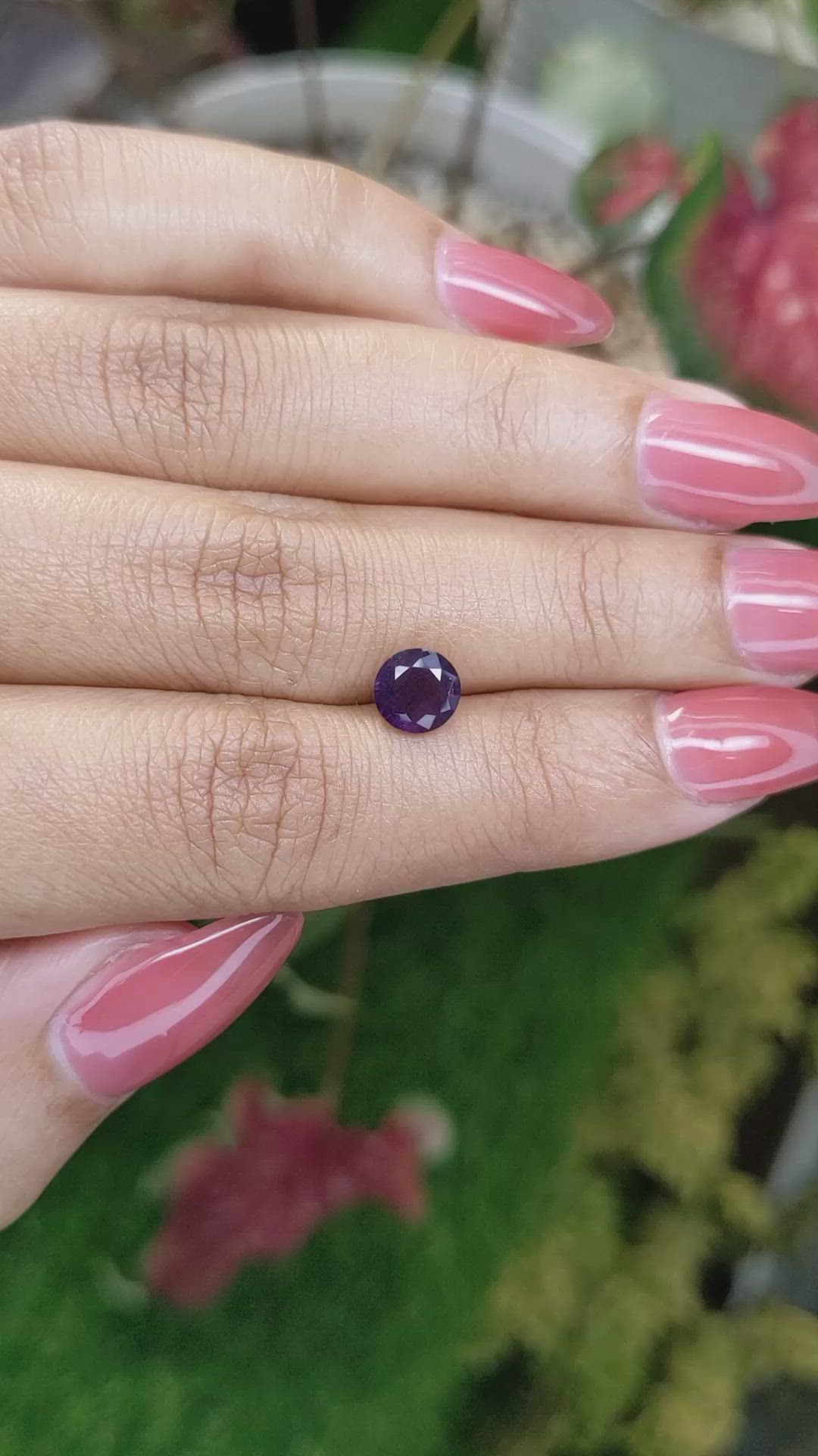 1.27 Ct. Purple Spinel from Ceylon (Sri Lanka) Size Video