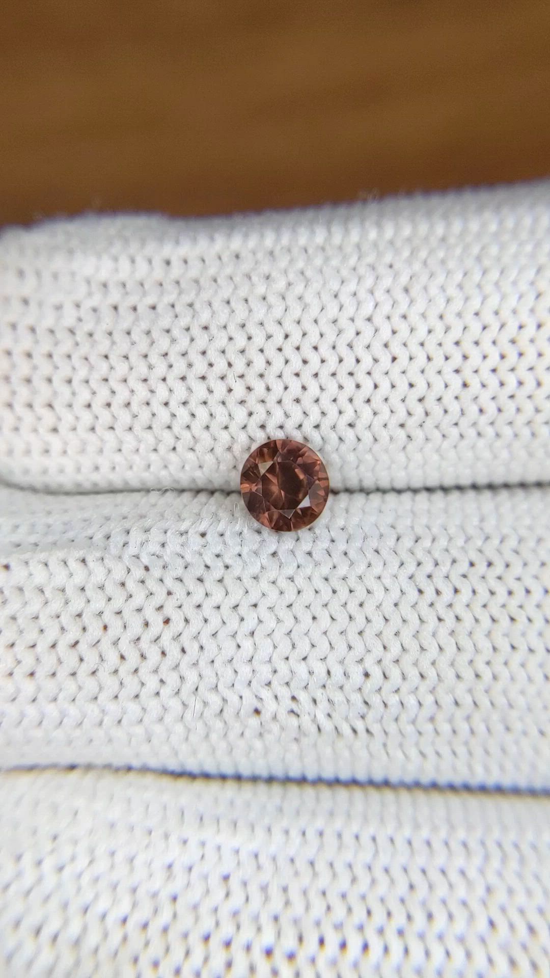 0.66 Ct. Brown Zircon from Ceylon (Sri Lanka) Size Video