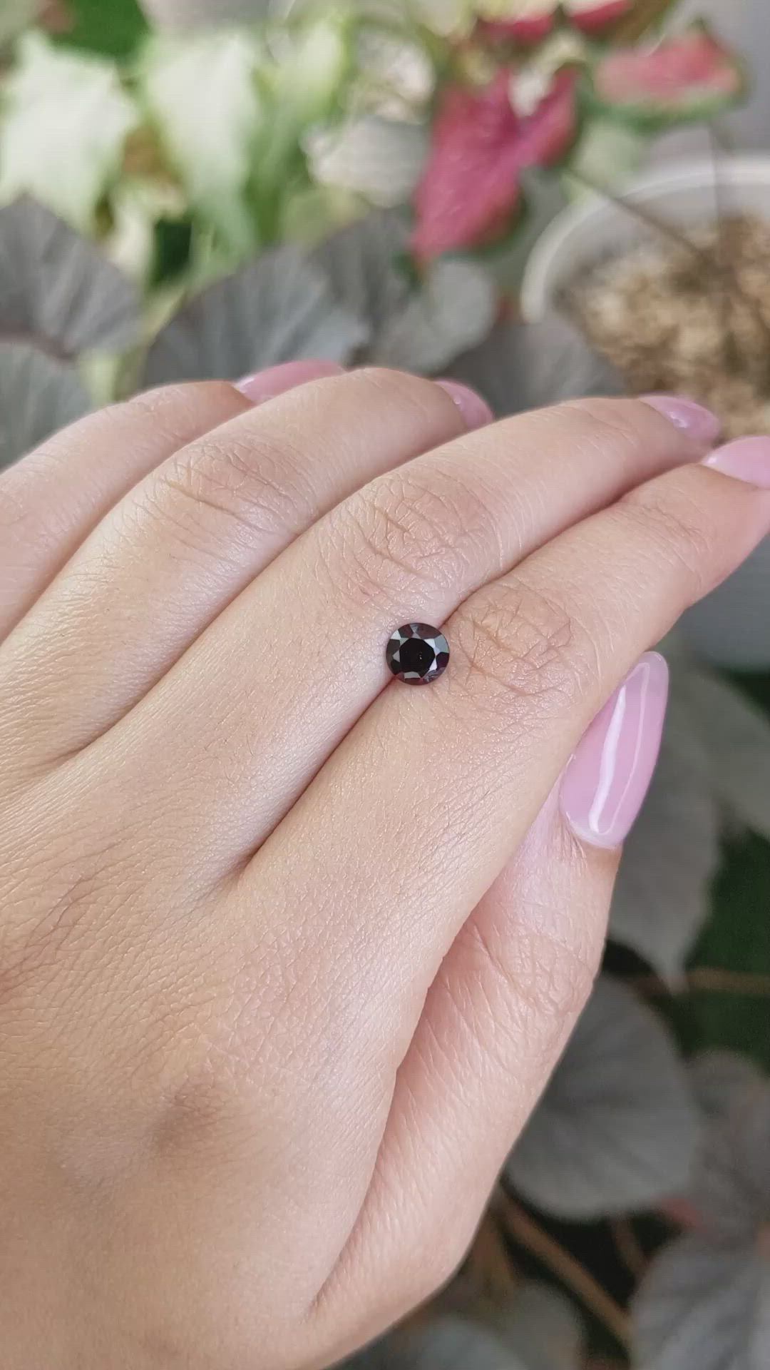 0.76 Ct. Red Garnet from Ceylon (Sri Lanka) Size Video