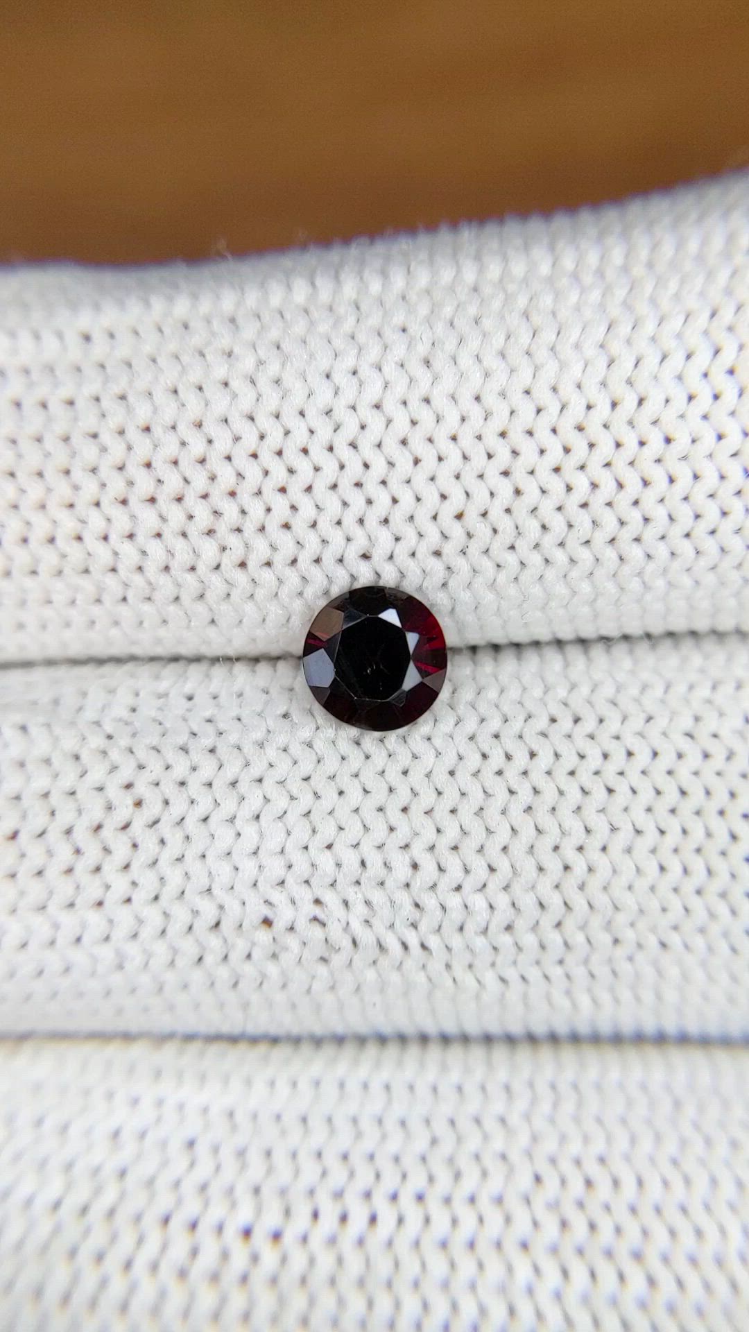0.76 Ct. Red Garnet from Ceylon (Sri Lanka) Size Video