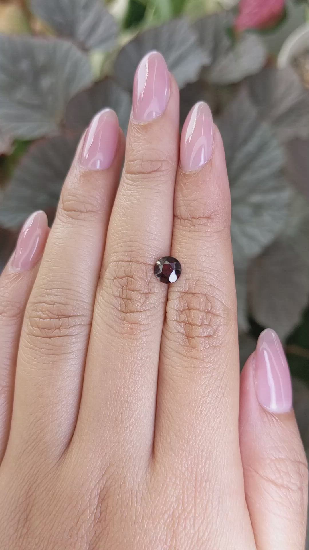 0.84 Ct. Red Garnet from Ceylon (Sri Lanka) Size Video