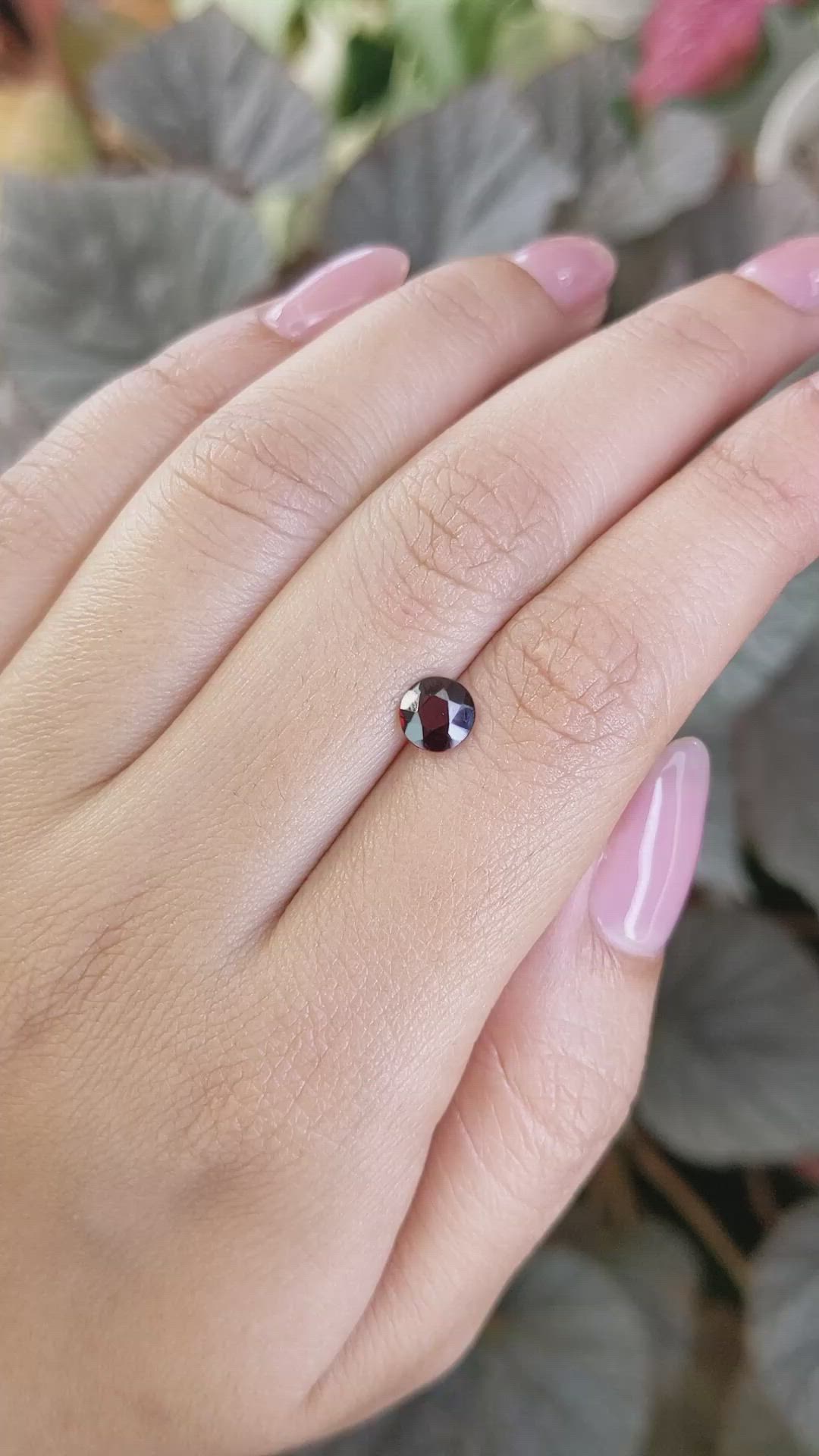0.84 Ct. Red Garnet from Ceylon (Sri Lanka) Size Video