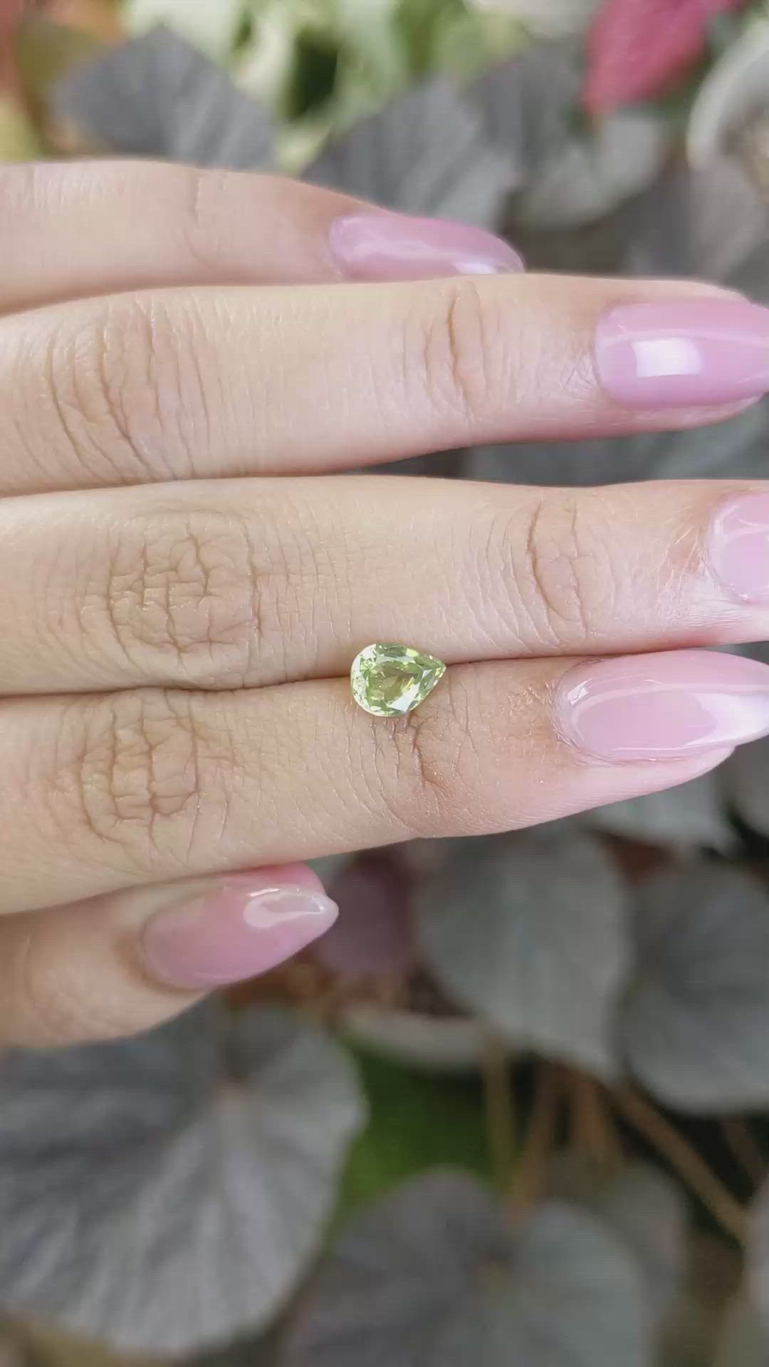 1.16 Ct. Yellowish Green Peridot from Madagascar Size Video