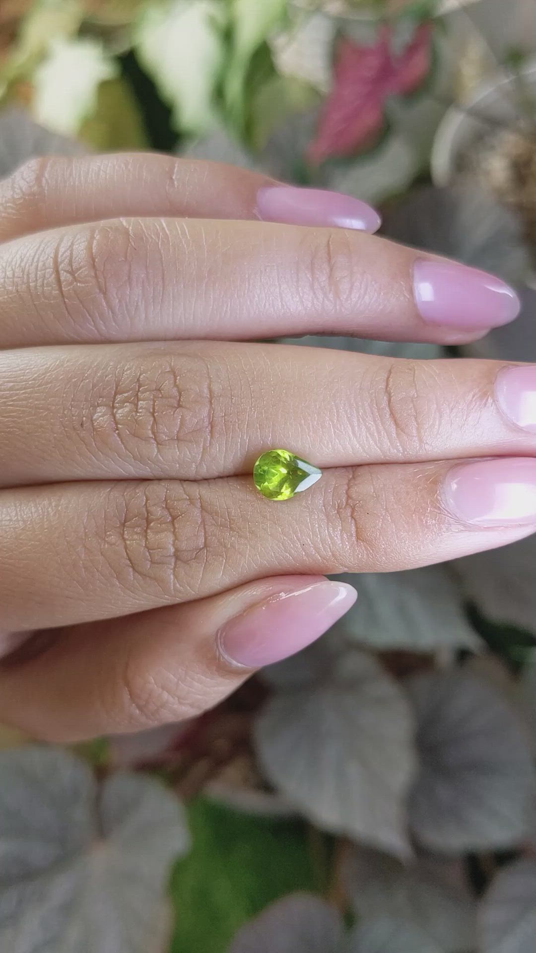 1.10 Ct. Yellowish Green Peridot from Madagascar Size Video