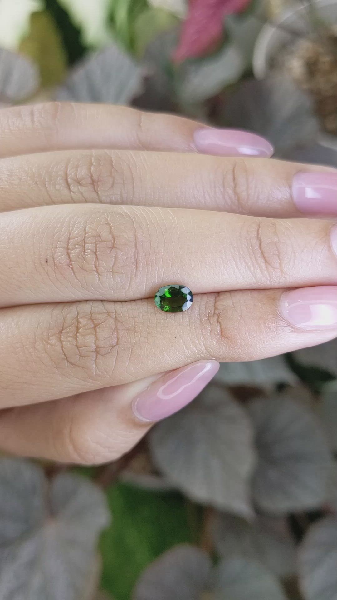 0.66 Ct. Chrome Diopside from Brazil Size Video