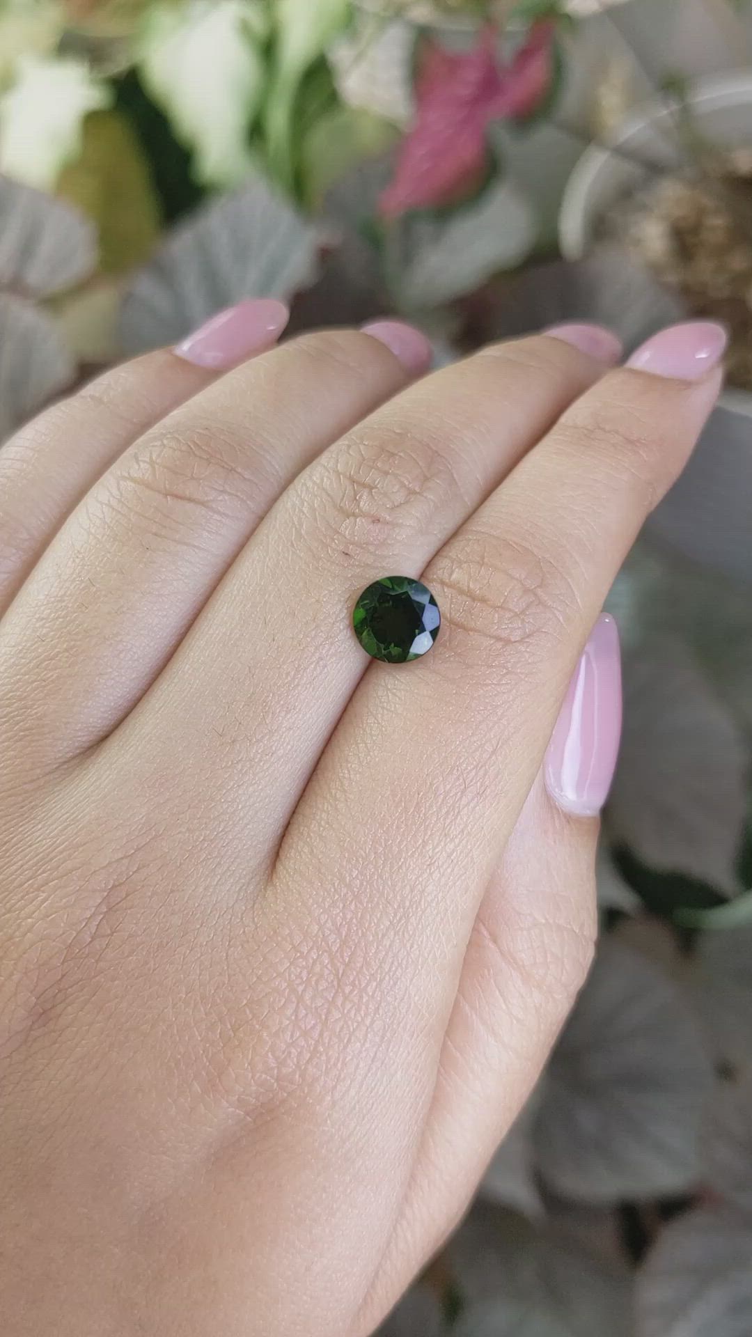 2.03 Ct. Chrome Diopside from Brazil Size Video