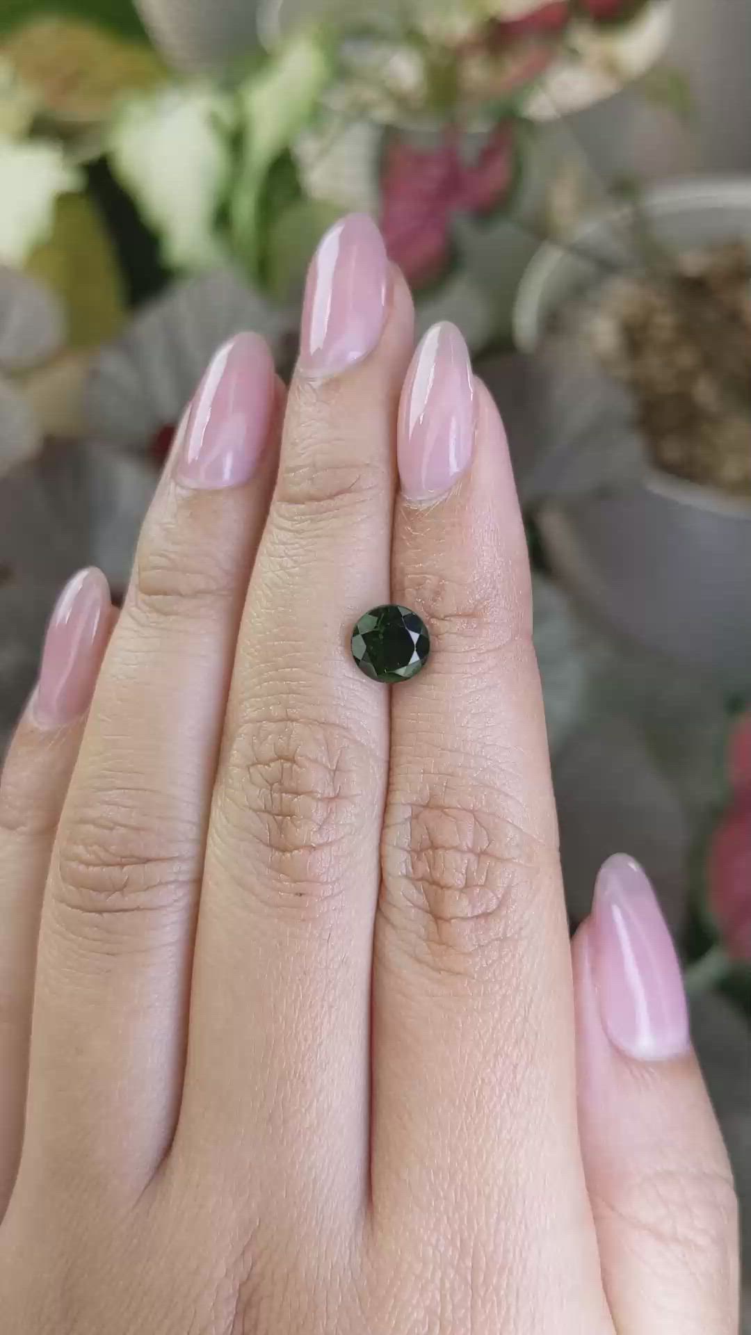 1.63 Ct. Chrome Diopside from Brazil Size Video