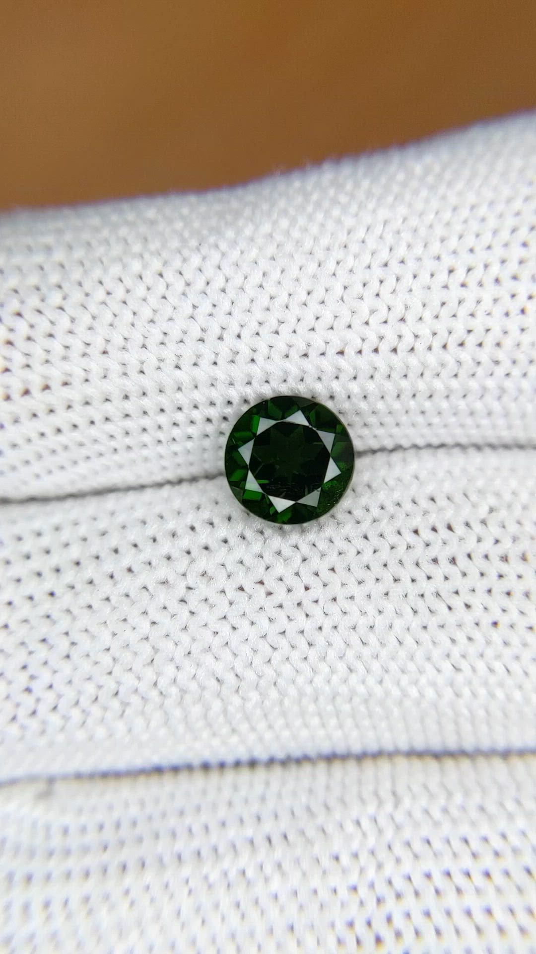 1.63 Ct. Chrome Diopside from Brazil Size Video