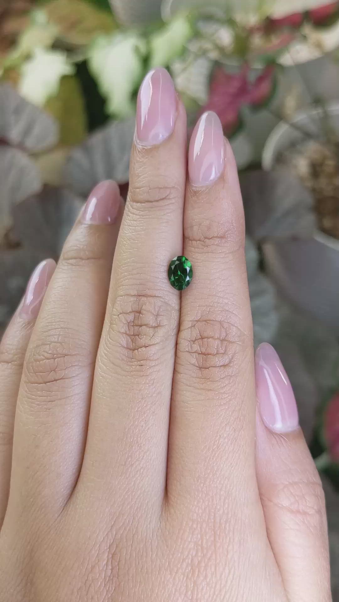 0.67 Ct. Green Chrome Tourmaline from Madagascar Size Video