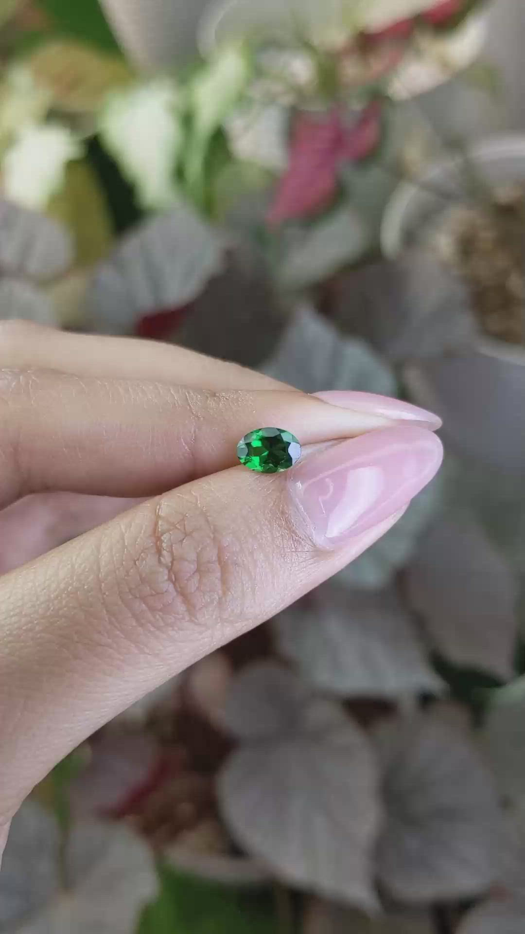 0.67 Ct. Green Chrome Tourmaline from Madagascar Size Video