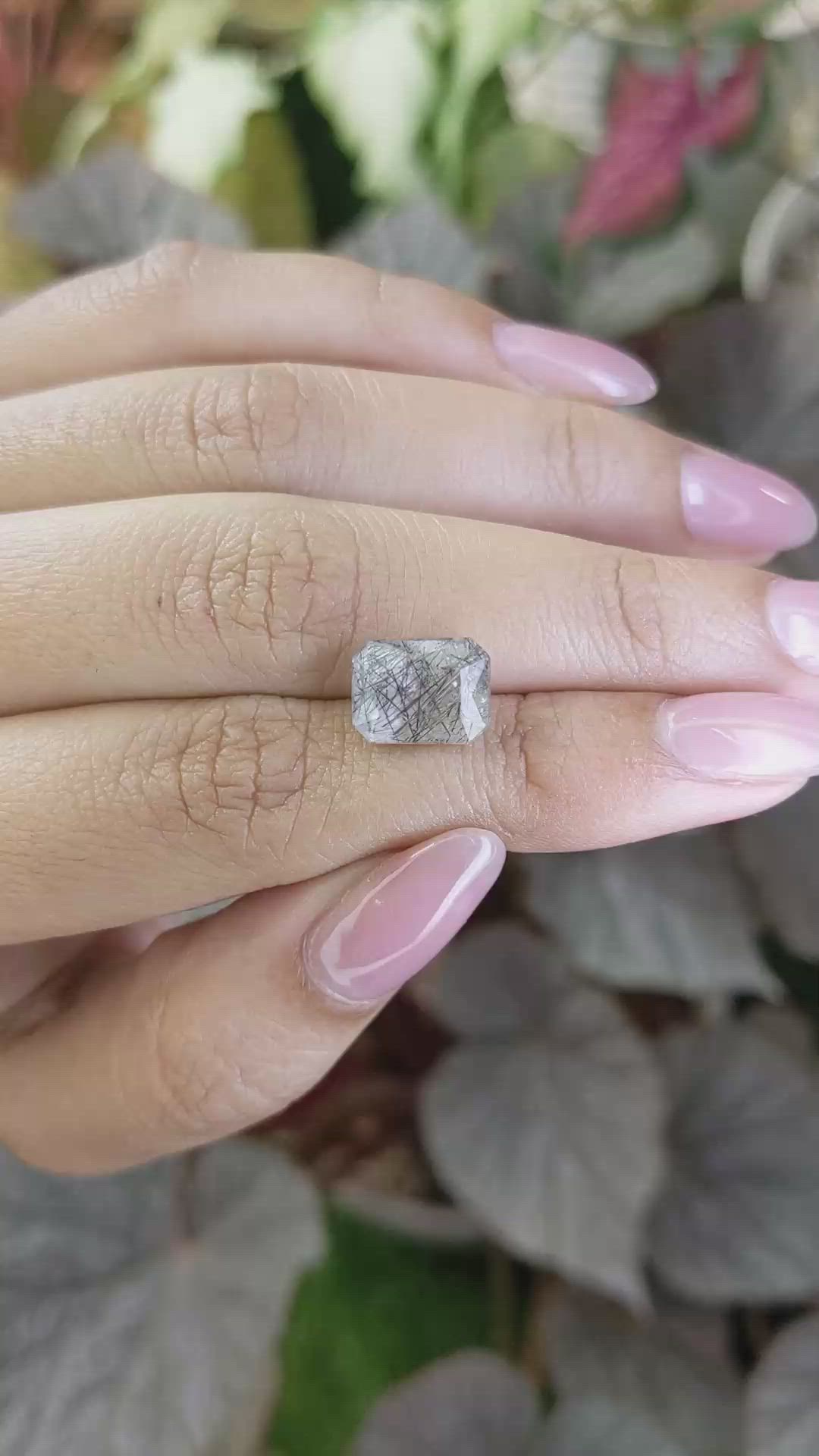 3.41 Ct. Brown Rutilated Quartz from Ceylon (Sri Lanka) Size Video