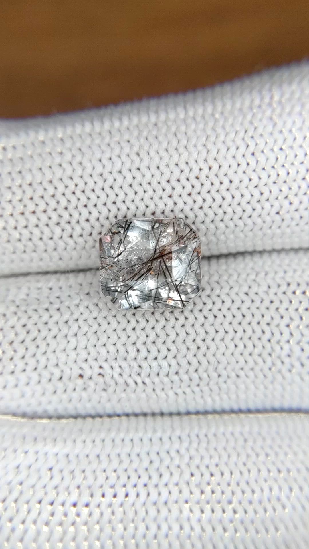 2.70 Ct. Brown Rutilated Quartz from Ceylon (Sri Lanka) Size Video