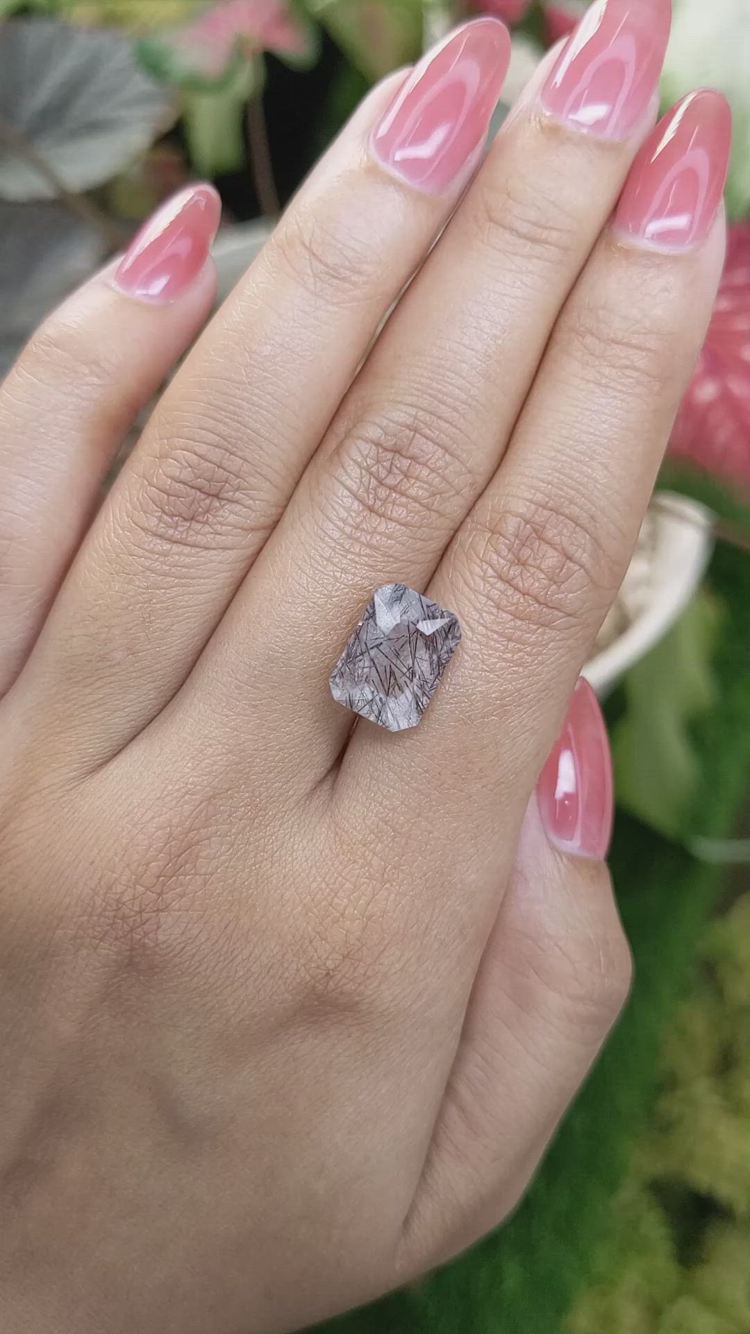 5.77 Ct. Brown Rutilated Quartz from Ceylon (Sri Lanka) Size Video