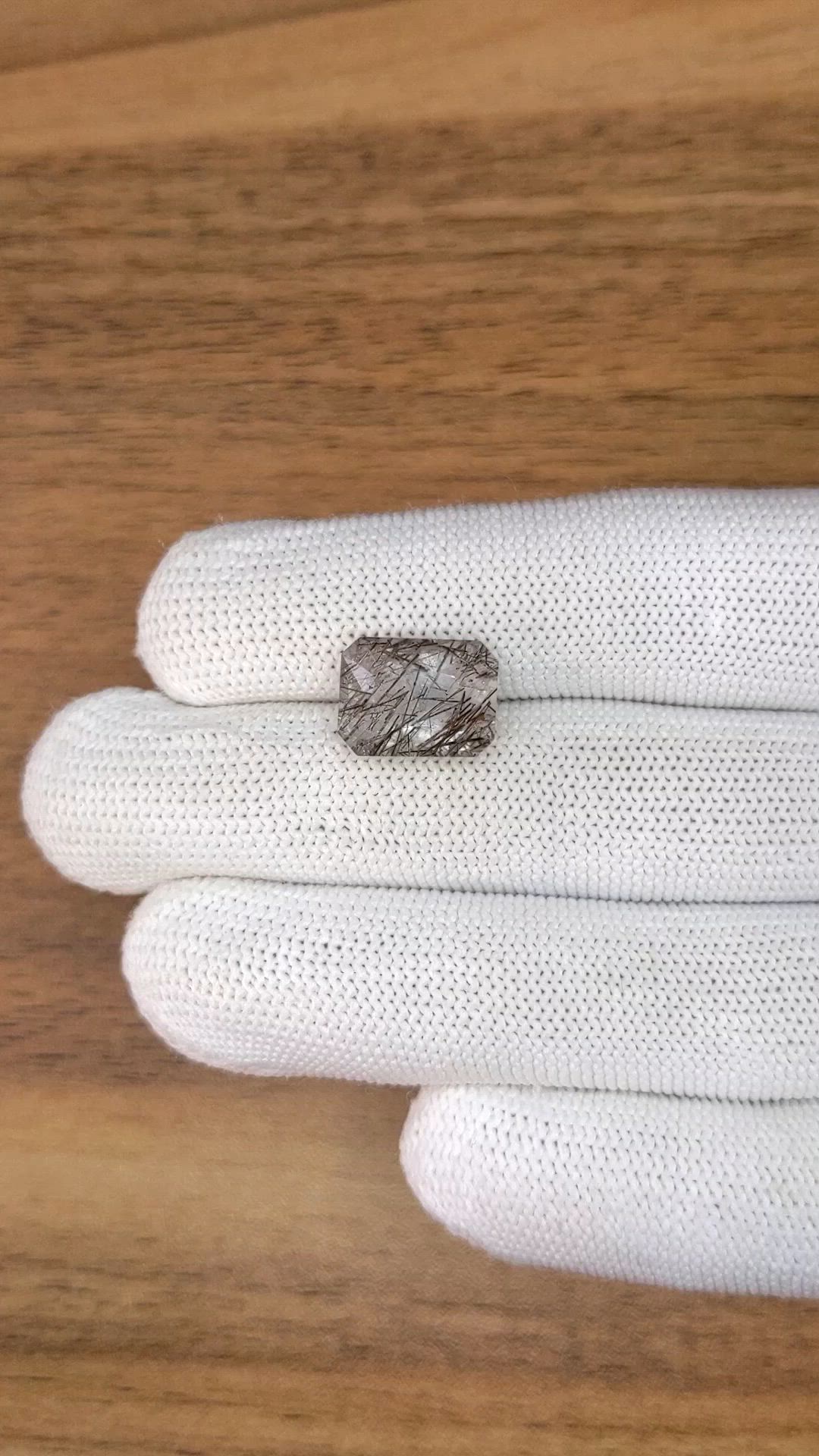 5.77 Ct. Brown Rutilated Quartz from Ceylon (Sri Lanka) Size Video